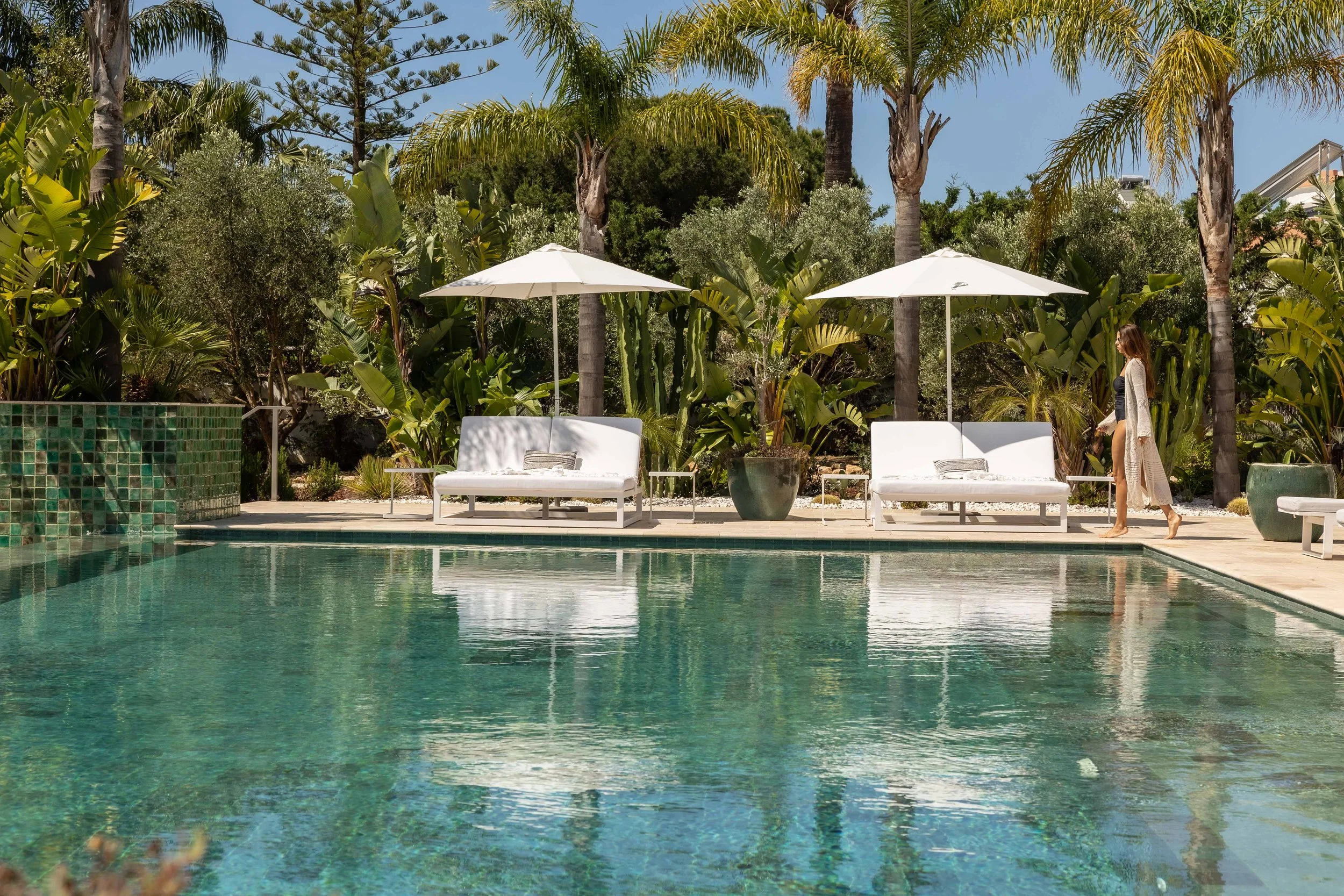 Luxury villa in Algarve, Portugal, with private pool, hosting a reformer pilates retreat