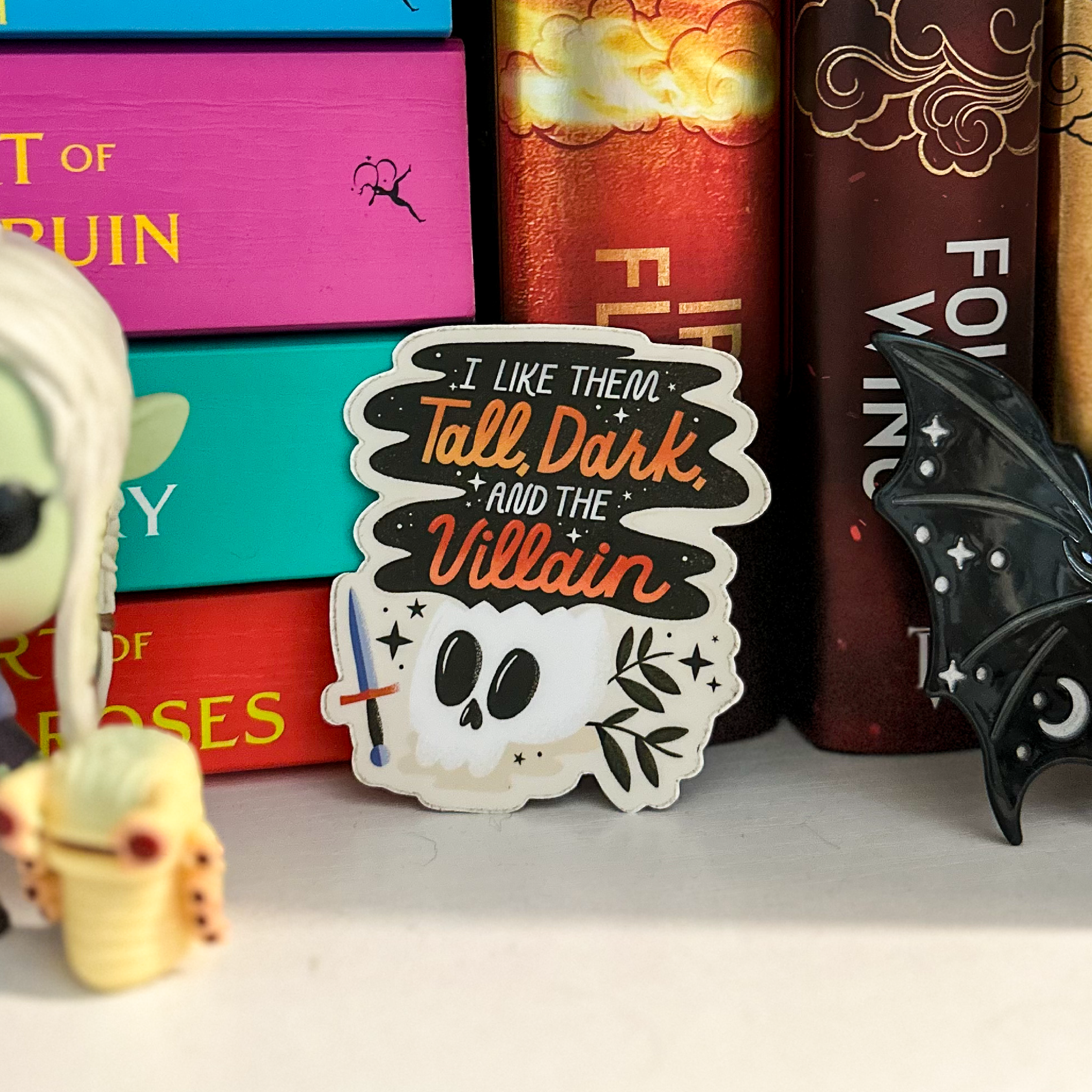 bookish box sticker design