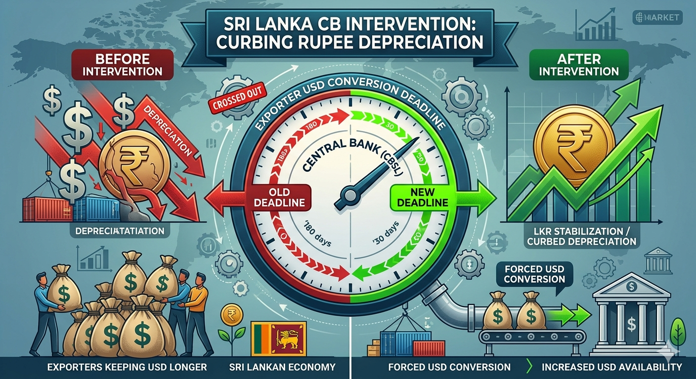 ஏற்றுமதியாளர்களுக்கான டொலர் மாற்று காலக்கெடு 30 நாட்களாக குறைப்பு!