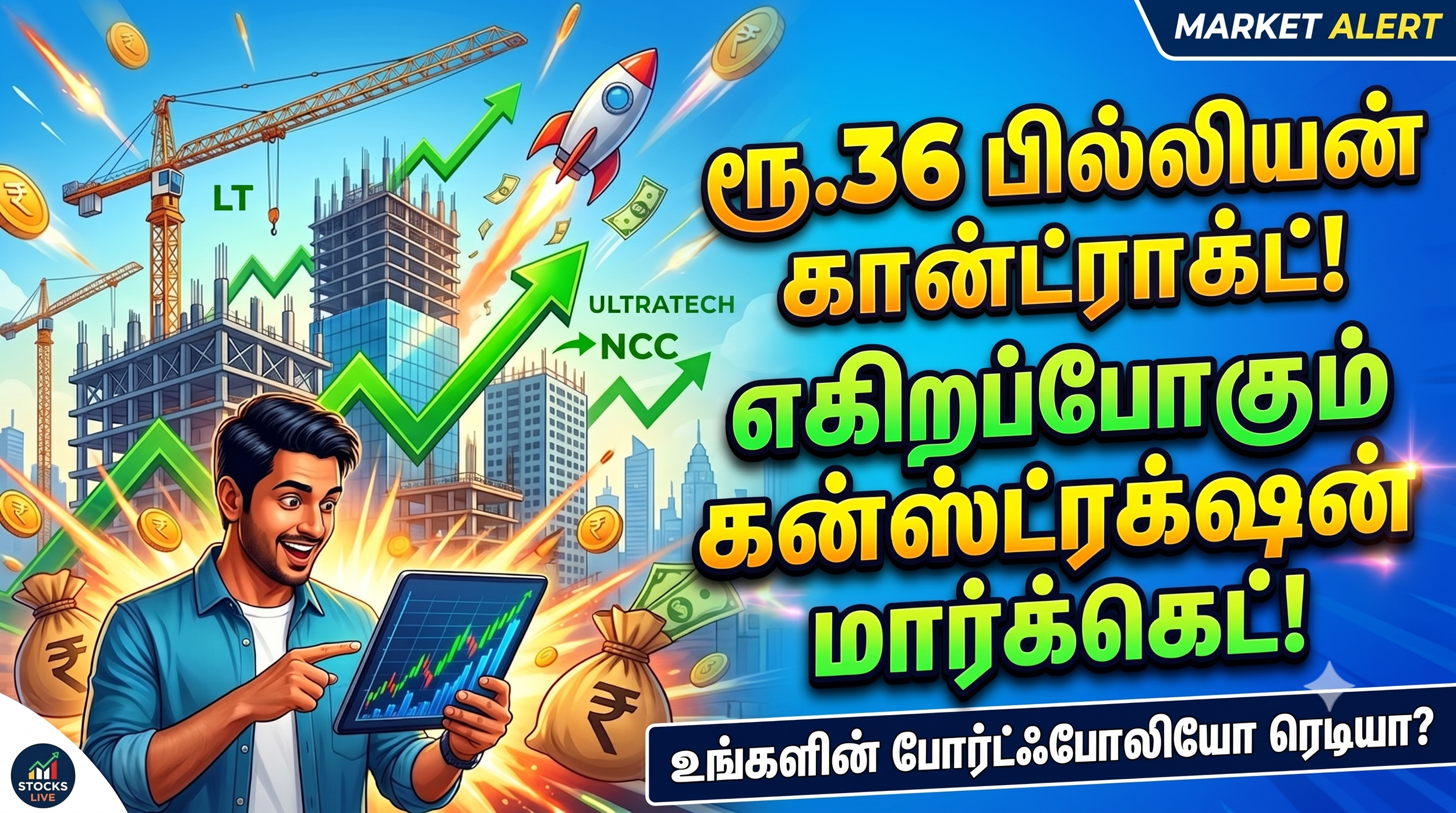 ரூ.36 பில்லியன் கான்ட்ராக்ட்... எகிறப்போகிறது கன்ஸ்ட்ரக்ஷன் மார்க்கெட்! உங்களின் போர்ட்ஃபோலியோ ரெடியா?