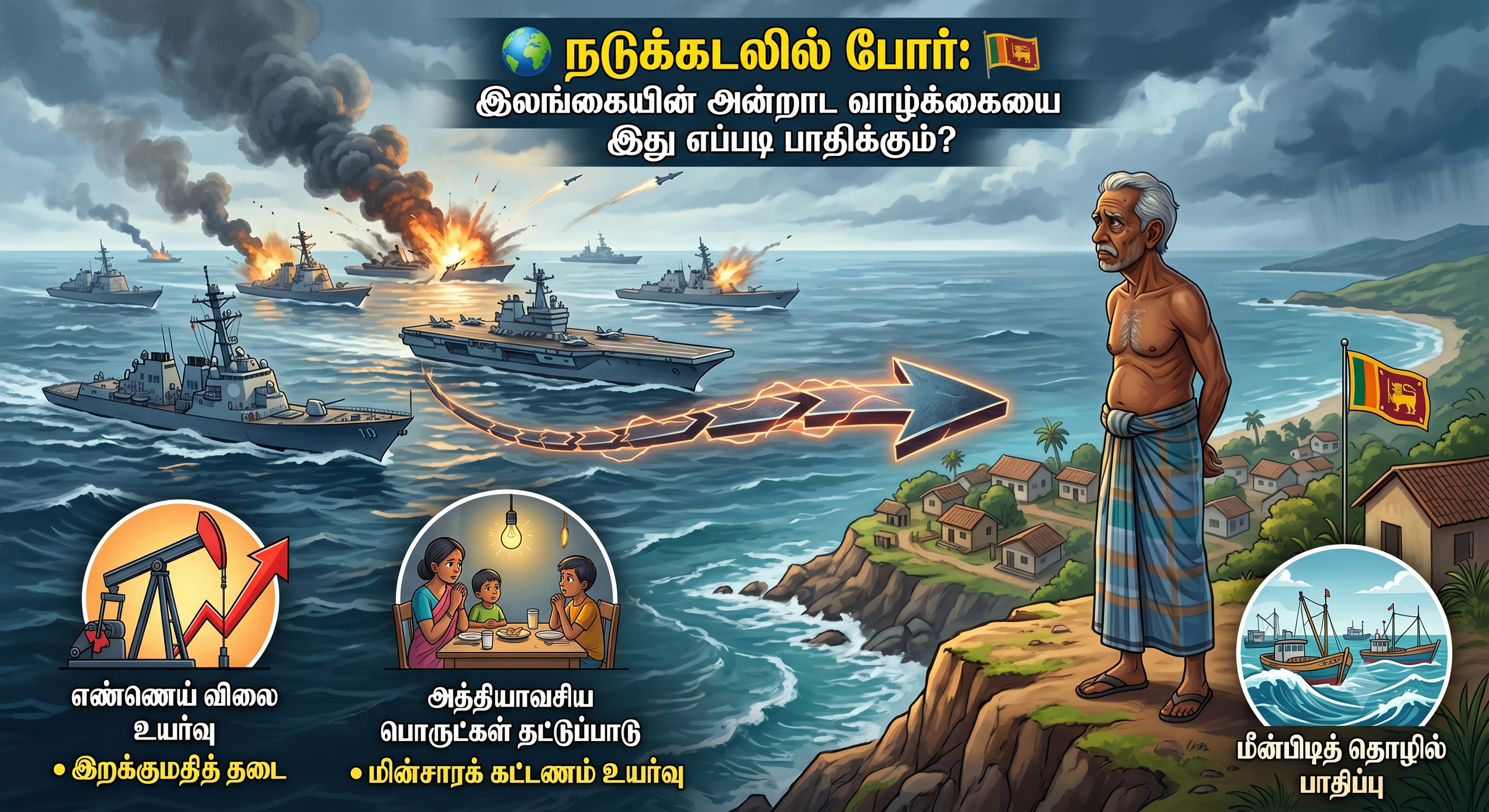 மத்திய கிழக்கு போர் இலங்கையின் அன்றாட வாழ்க்கையை எப்படி பாதிக்கும்?