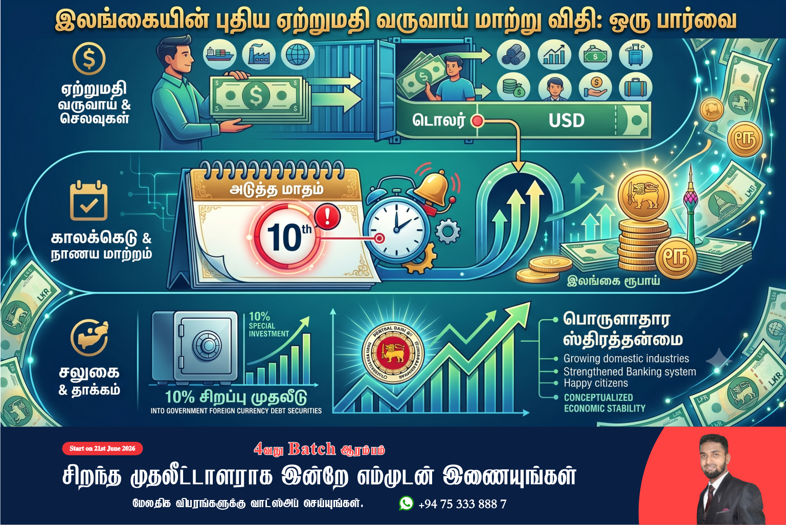 டொலர் வருமானத்தை 10 நாட்களுக்குள் ரூபாயாக மாற்றுவது கட்டாயமா? இலங்கையின் புதிய ஏற்றுமதி விதியின் முழு விவரம்