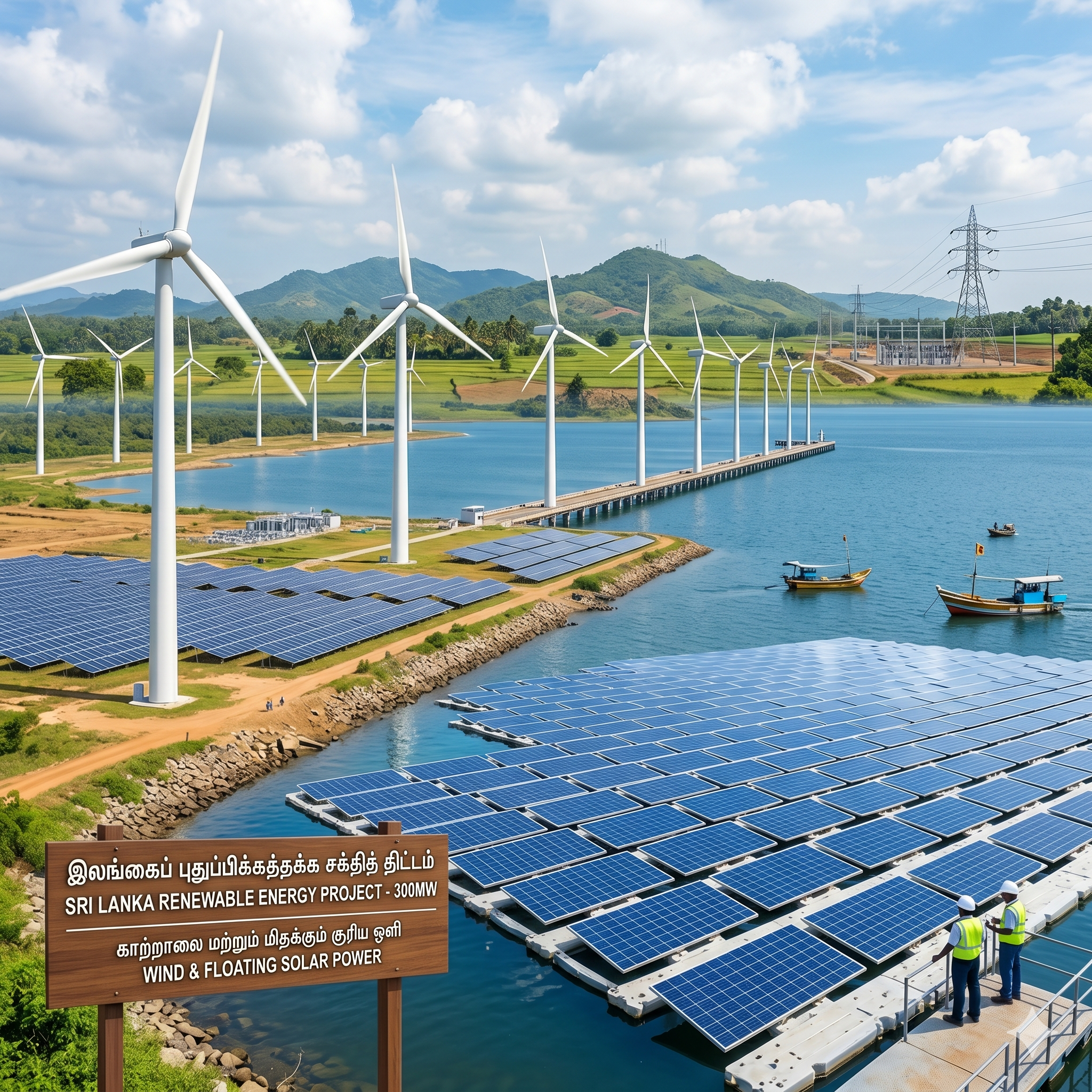 இலங்கையின் புதிய எரிசக்தி புரட்சி: அடுத்த 18 மாதங்களில் 300 MW மரபுசாரா மின்சாரம்!
