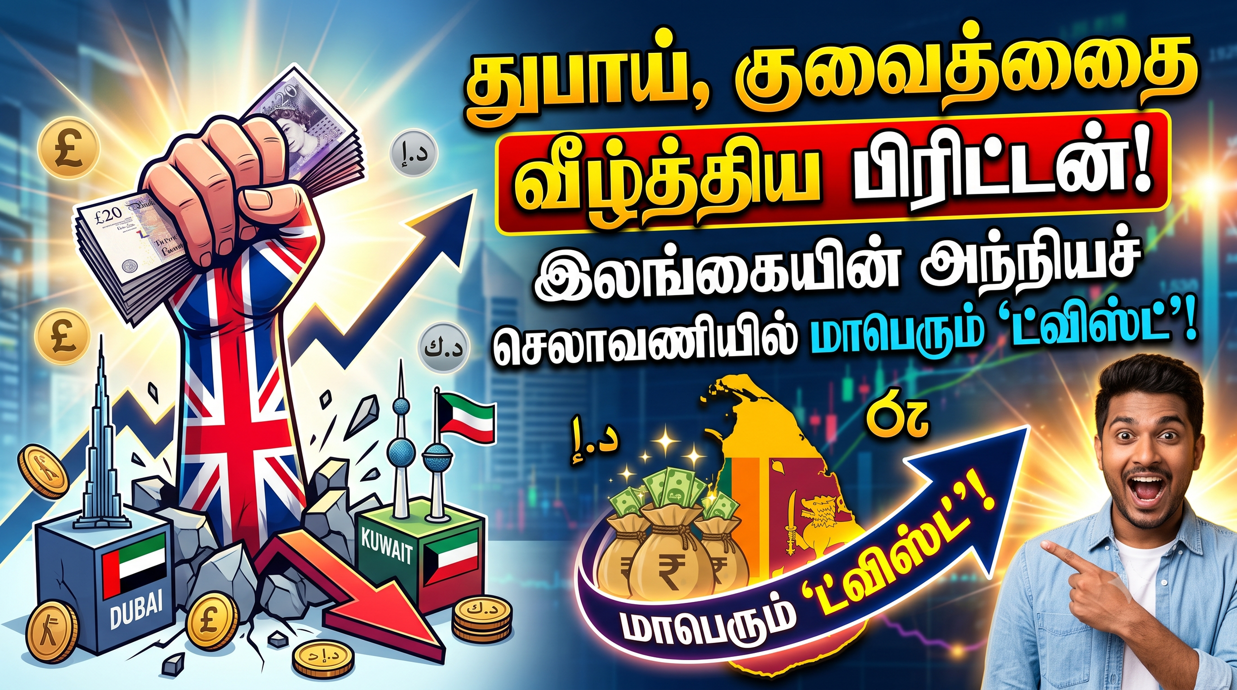 துபாய், குவைத்தை வீழ்த்திய பிரிட்டன்! இலங்கையின் அந்நியச் செலாவணியில் மாபெரும் 'ட்விஸ்ட்'!