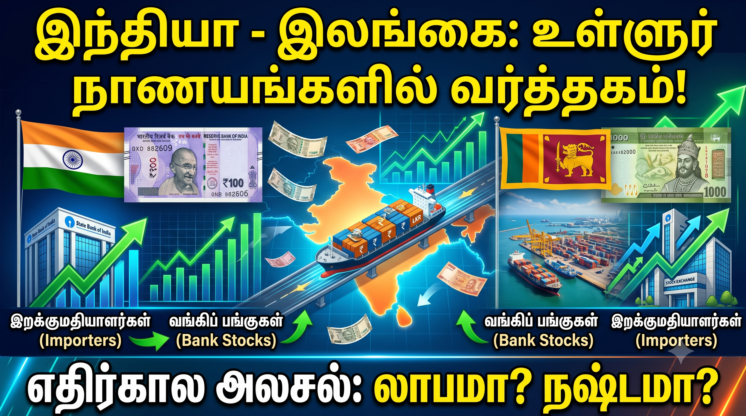 இந்தியா - இலங்கை உள்ளூர் நாணயங்களில் வர்த்தகம்: இறக்குமதியாளர்கள் மற்றும் வங்கிப் பங்குகளுக்கான எதிர்கால அலசல்!