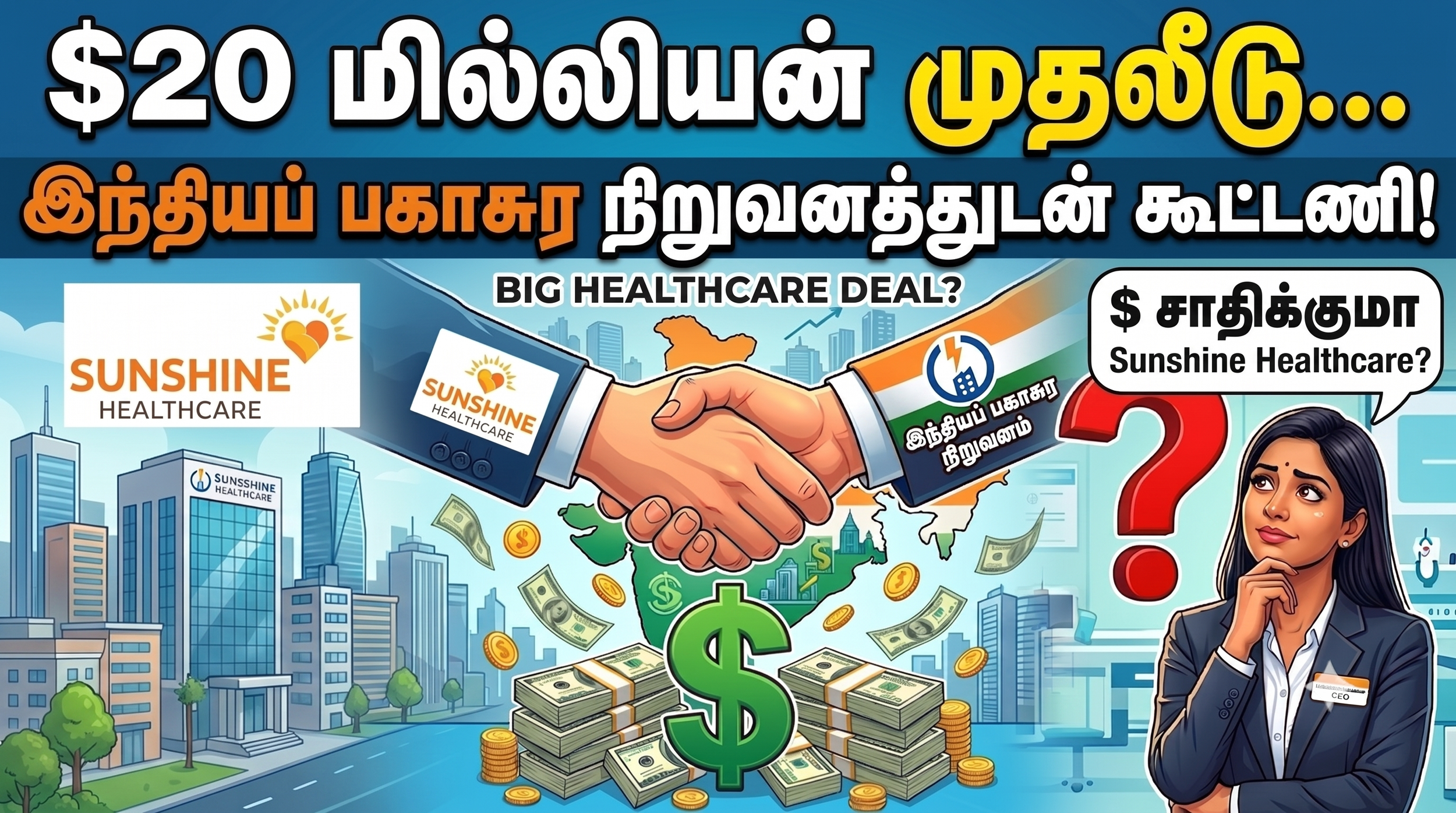$20 மில்லியன் முதலீடு... இந்தியப் பகாசுர நிறுவனத்துடன் கூட்டணி: சாதிக்குமா Sunshine Healthcare?