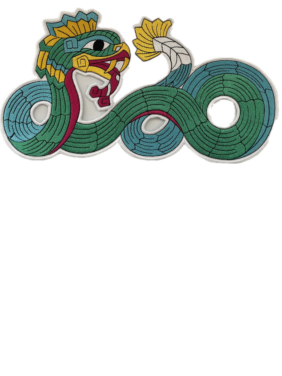 Quetzalcoatl Feathered Serpent Dragon - Patch (Large)