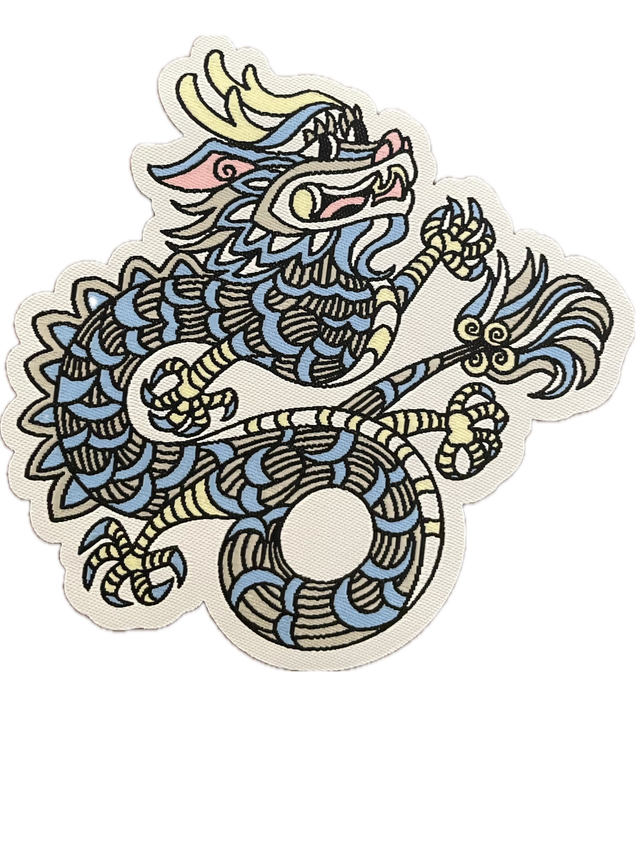 Ao Shun Dragon (Blue Black) - Patch (Small)