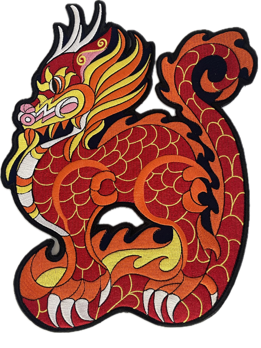 Lac Long Quan (Red) Dragon - Patch (Large)