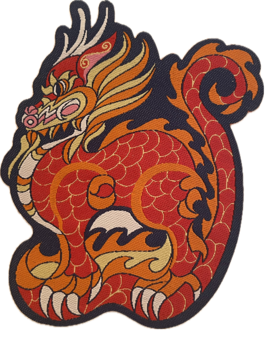 Lac Long Quan (Red / Navy) Dragon - Patch (Small)