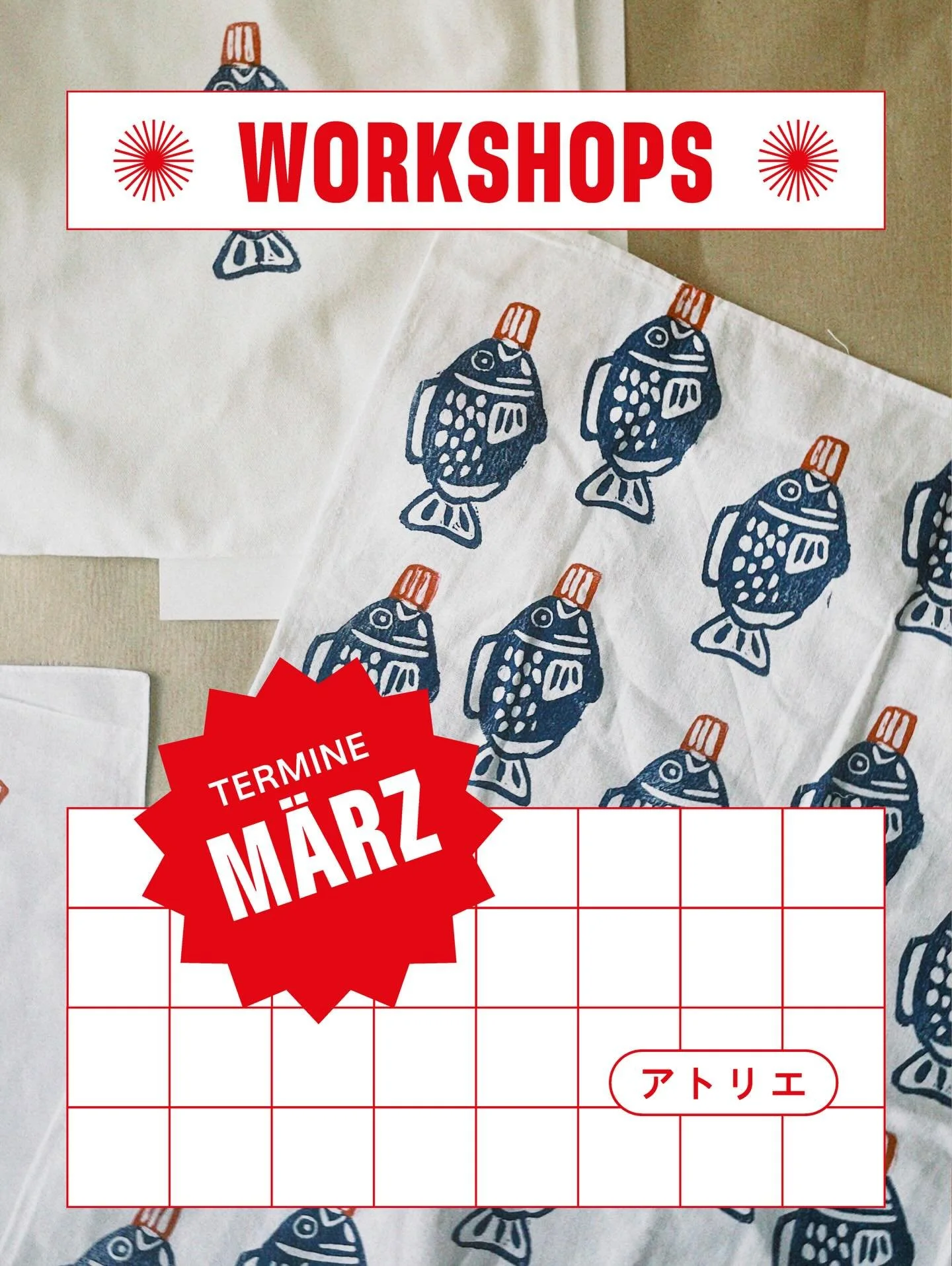 Mehr Licht. Mehr Leichtigkeit. Mehr Kreativit&auml;t! 

Der M&auml;rz steht bei uns ganz im Zeichen des Gestaltens.
Wir freuen uns darauf, gemeinsam kreativ zu werden. 
Und hell und bunt in den Fr&uuml;hling zu starten.

Unsere Termine im M&auml;rz w