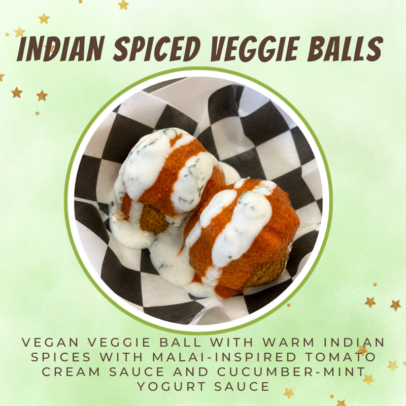 Indian spiced veggie balls