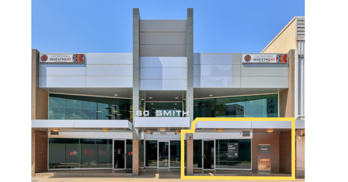 Front of office space building Darwin