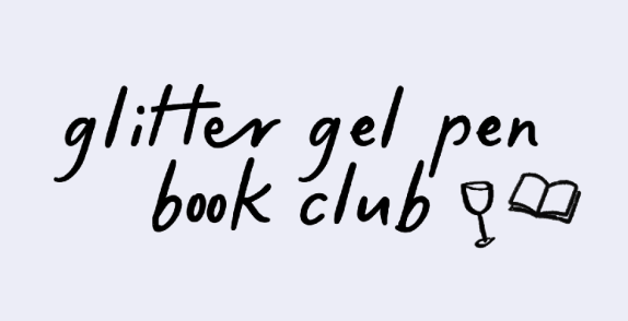 glitter gel pen book club