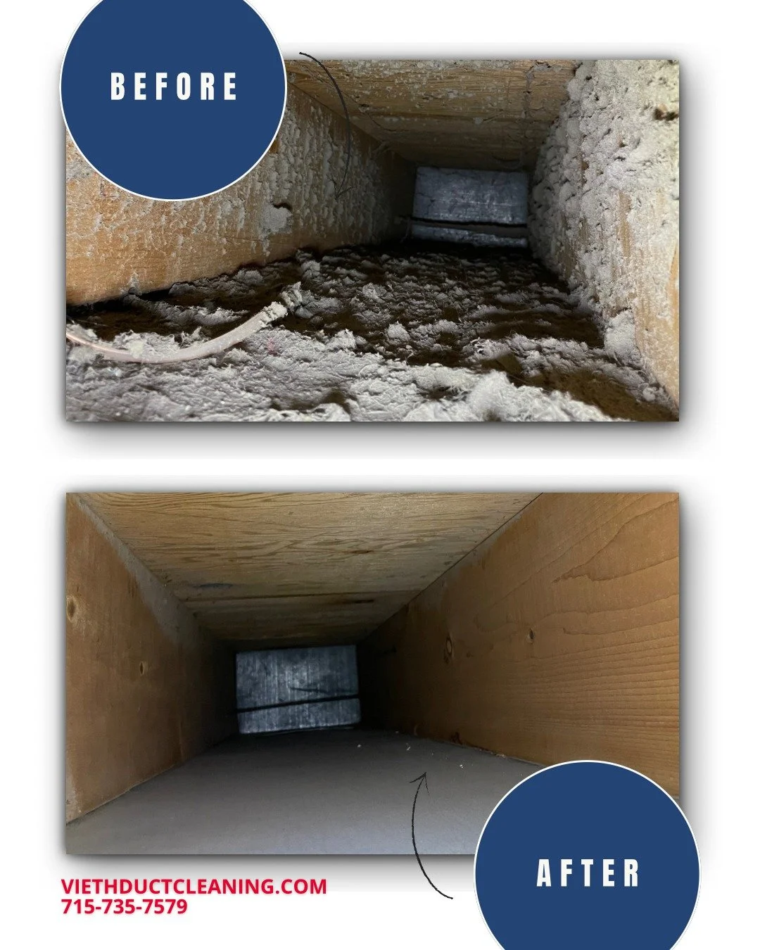 This is why professional duct cleaning matters. Less dust, better airflow, and cleaner air for your home.

🌐 viethductcleaning.com
📞 715-735-7579

#BeforeAndAfter #DuctCleaning #HomeMaintenance #AirQuality #ViethDuctCleaning #Marinette #Menominee