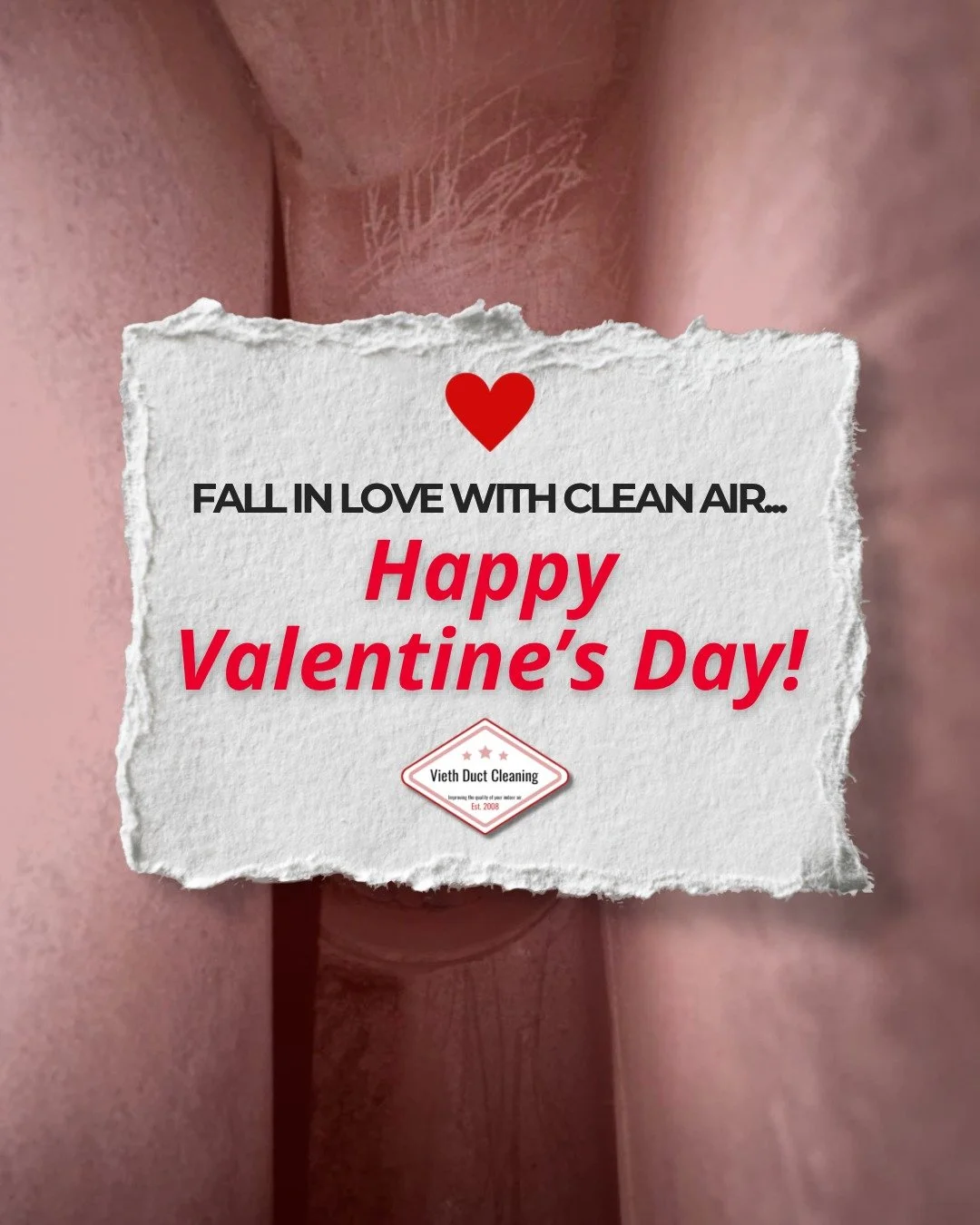 Don&rsquo;t let dust be your Valentine... fall in love with clean air instead! ✨ 

Book your air duct cleaning today!

📍 Book online: viethductcleaning.com
📞 Call now: (715) 735-7579

#ValentinesDay #CleanAir #AirDuctCleaning #HVAC #IndoorAirQualit