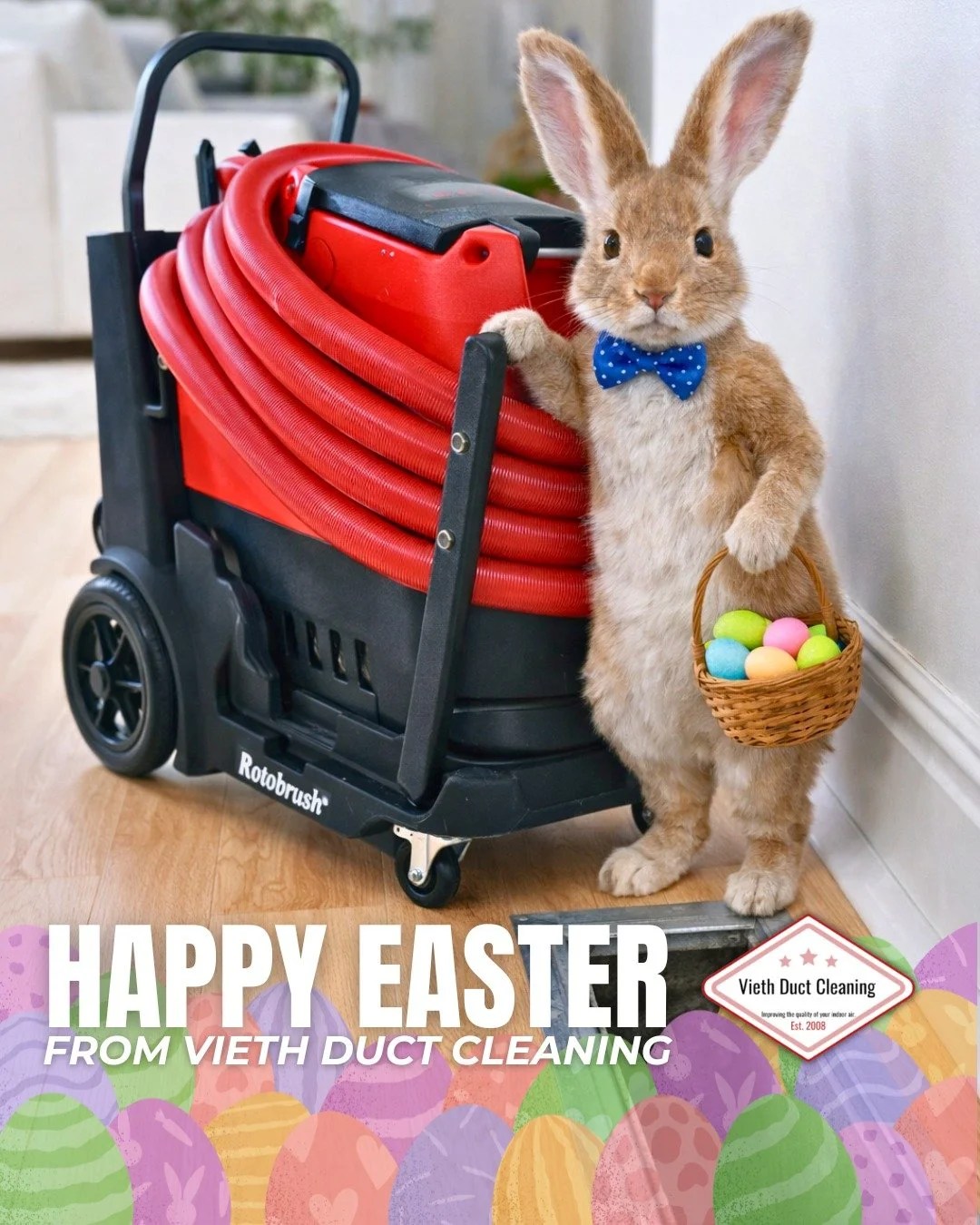 Happy Easter from our team at Vieth Duct Cleaning 🌷 

We hope you have a safe, happy and joyful holiday! ❤️

#HappyEaster #ViethDuctCleaning #LocalBusiness #Marinette #Menominee #Peshtigo