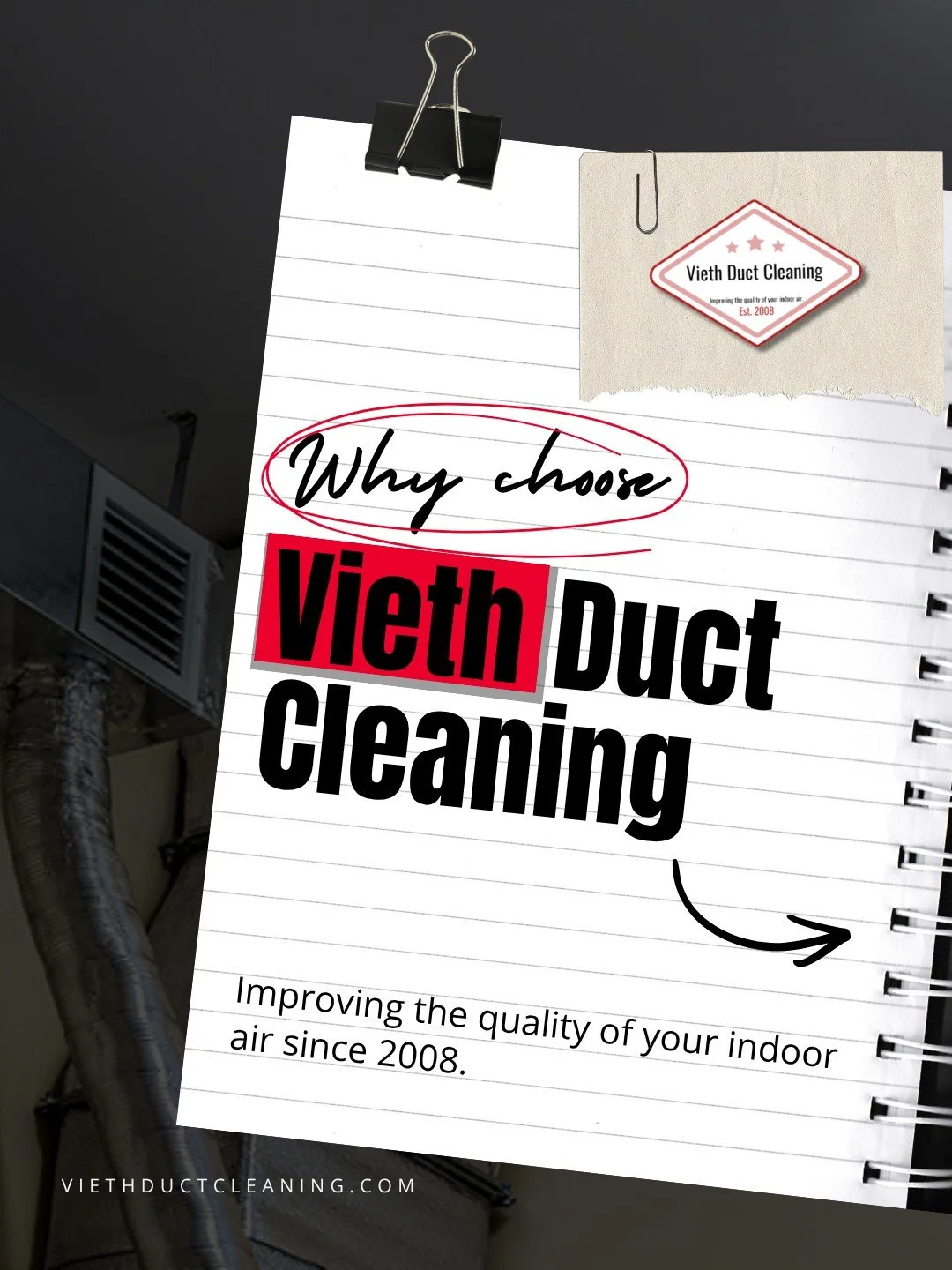 WHY CHOOSE US? 👀💨
When you choose Vieth Duct Cleaning, you&rsquo;re choosing experience, honesty, and a job done right.

From improving your air quality to helping your HVAC run more efficiently. Your home deserves it 🏡
 
🌐 Get a free quote onlin