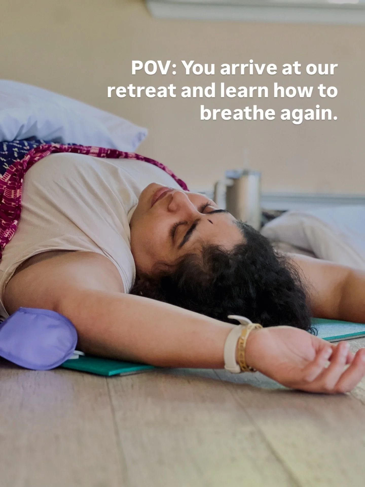 You didn&rsquo;t come here to escape.
You came to arrive. To feel your breath deepen, your body unwind, your heart expand with each exhale.

During our pranayama workshop, led by the luminous Marquita, we watched release ripple through the room &mdas