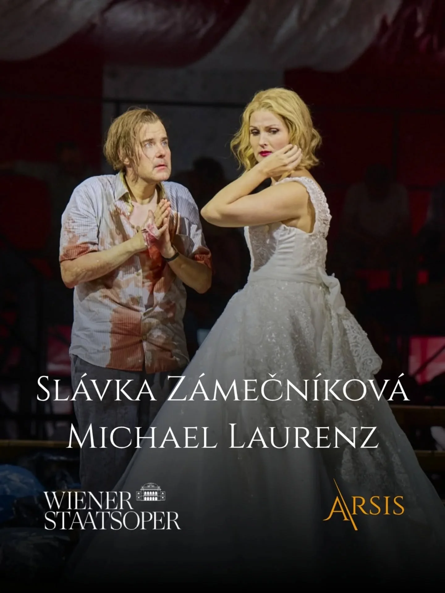 Wishing our artists @slavka_zamecnikova_soprano cnikova_soprano and @laurenz.michael l huge success as Mařenka and Va&scaron;ek in their closing night of Smetana's The Bartered Bride at the @wienerstaatsoper tonight, under the baton of Tom&aacute;&sc