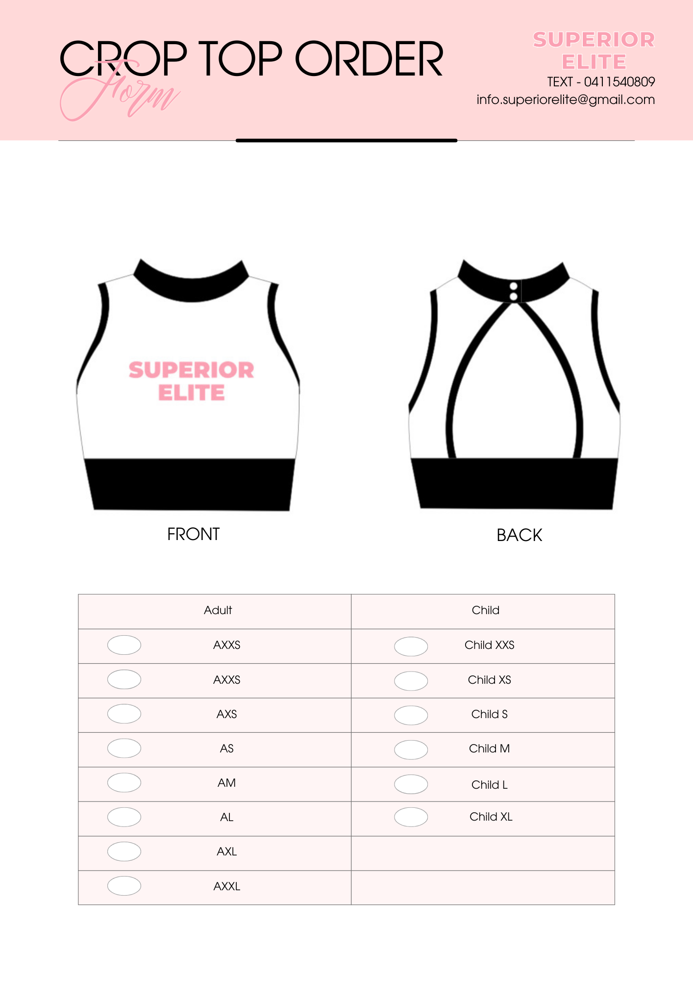 Superior Elite Crop Top