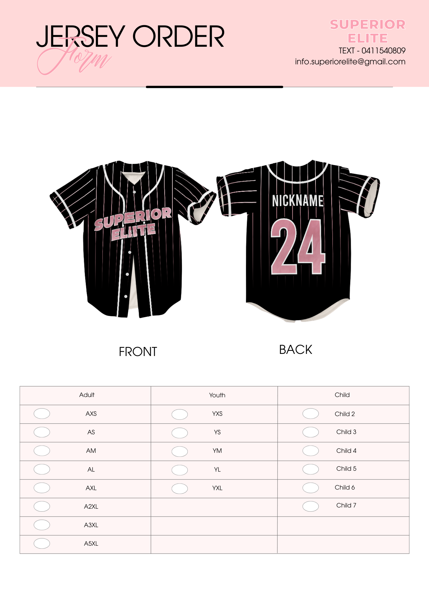 Superior Elite Jerseys
