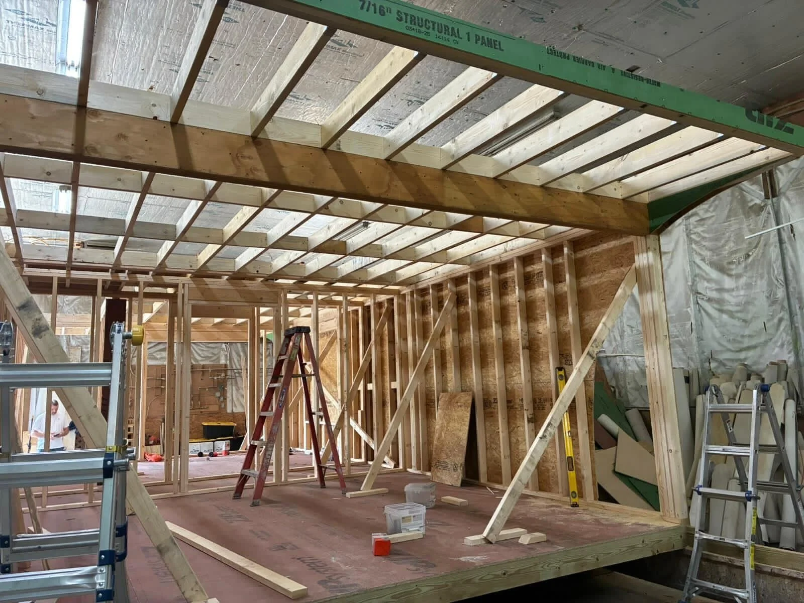 Construction of Kos sauna making progress