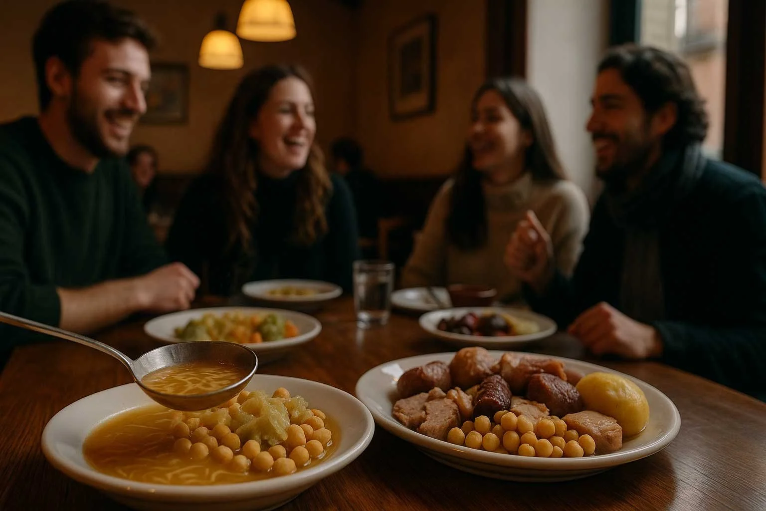 El cocido madrileño: pausa caliente a un paso de Gran Vía