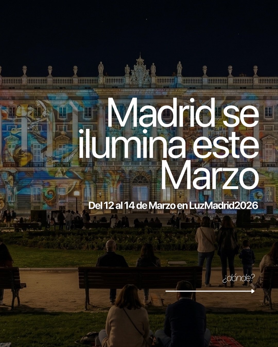 🇪🇸 Madrid se ilumina este marzo.
Del 12 al 14 de marzo, disfruta LuzMadrid 2026 con proyecciones monumentales, esculturas de luz e instalaciones inmersivas en distintos puntos del centro. Una noche perfecta para descubrir Madrid iluminada.

🇬🇧 Ma