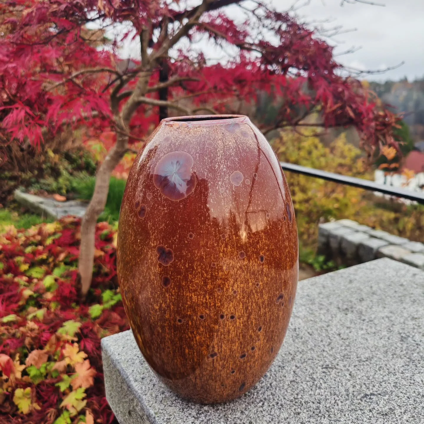 - Chestnut -
Spring 2025
With a hint of icy blue
.
.
.
#porcelain #ceramics #pottery #handmade  #ceramicart #crystallineceramics  #crystallineglaze #porcelainart  #studioceramics #contemporaryceramics #crystalline #handmadeceramics  #wheelthrownceram