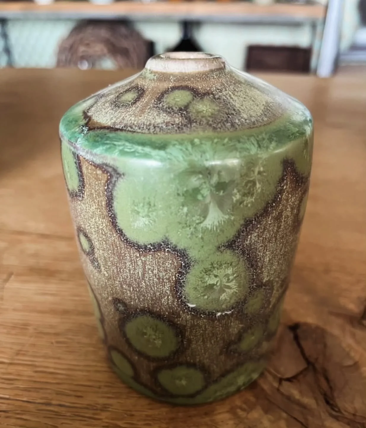 - Lily Pad -
Summer 2025
Green gems floating in a porcelain pond
.
.
.
#porcelain #ceramics #pottery #handmade  #ceramicart #crystallineceramics  #crystallineglaze #porcelainart  #studioceramics #contemporaryceramics #crystalline #handmadeceramics  #