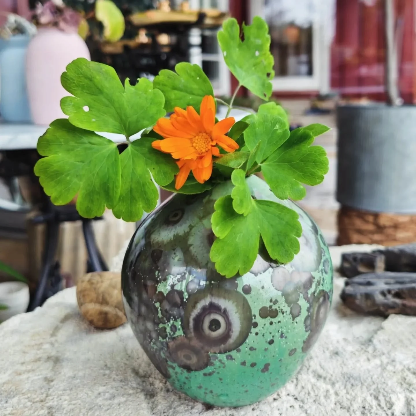 - Aleuria -
Fall 2025
Almost unreal with it's vibrant colour amits the green forrest floor
.
.
.
#porcelain #ceramics #pottery #crystallineceramics  #crystallineglaze