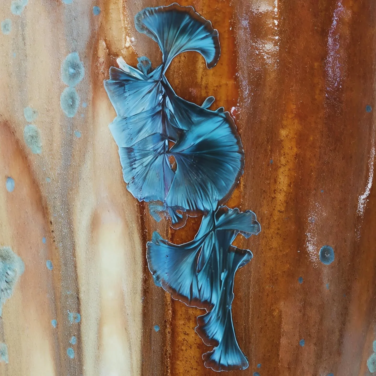 - Patina -
Spring 2026
Very pretty when part of a winter garden
.
.
.
#porcelain #ceramics #pottery #crystallineceramics  #crystallineglaze