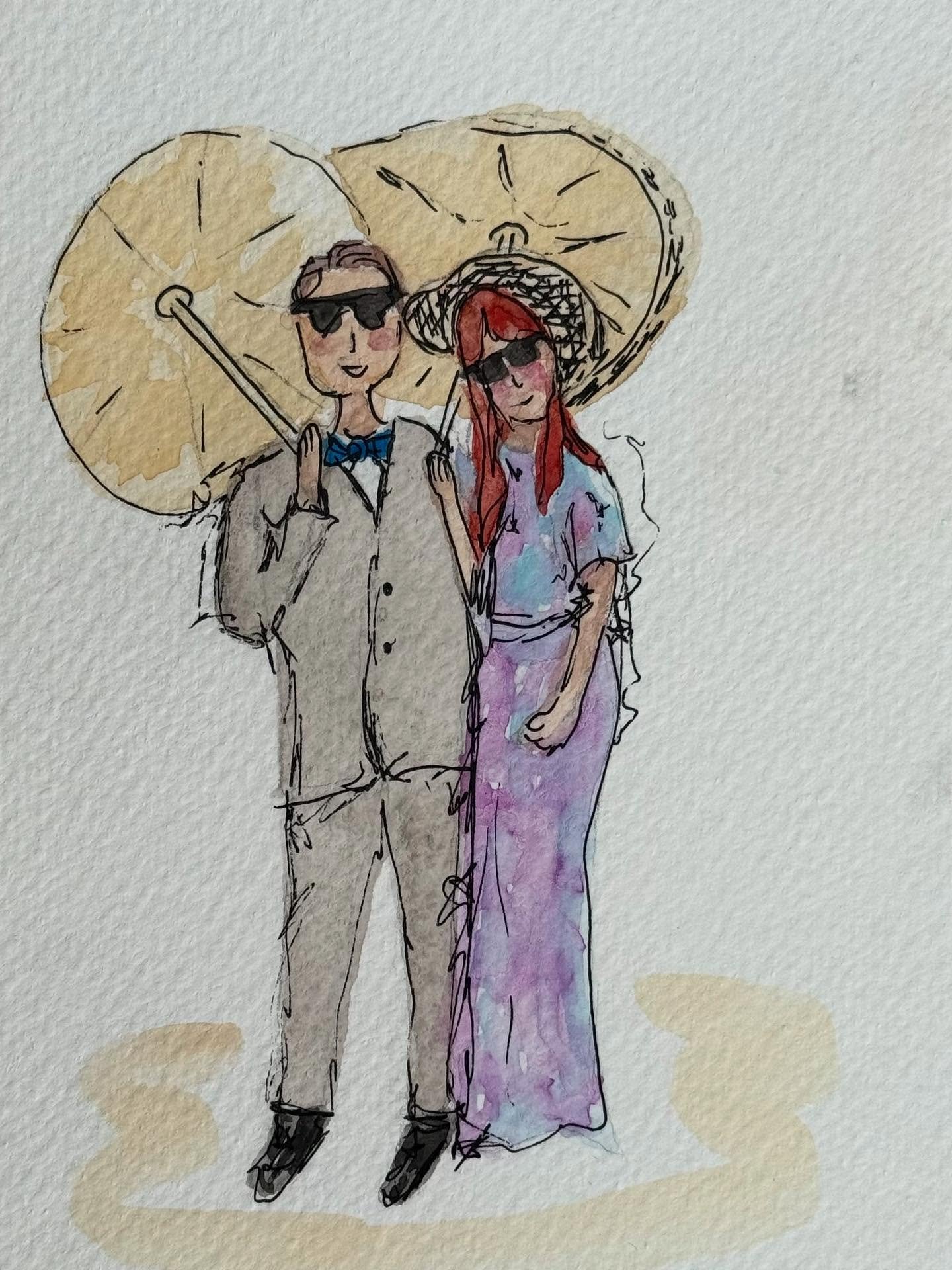 ✨Now booking live guest portraits for weddings✨
Live painting is a rare experience that fills the room with joy and curiosity, and I’m so excited to offer my skills! Painting has been a passion of mine for years, and now I get to share it with