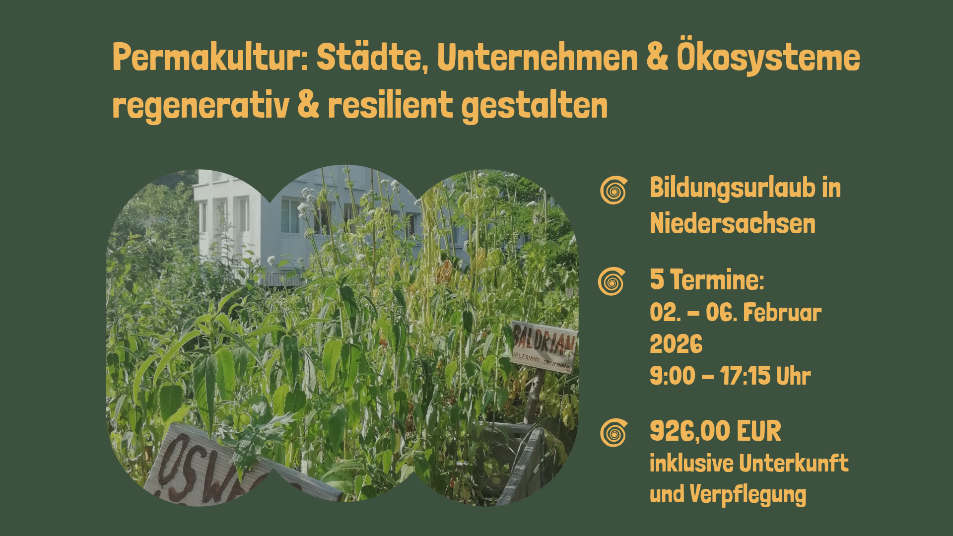 Permakultur: Städte, Unternehmen & Ökosysteme regenerativ & resilient gestalten