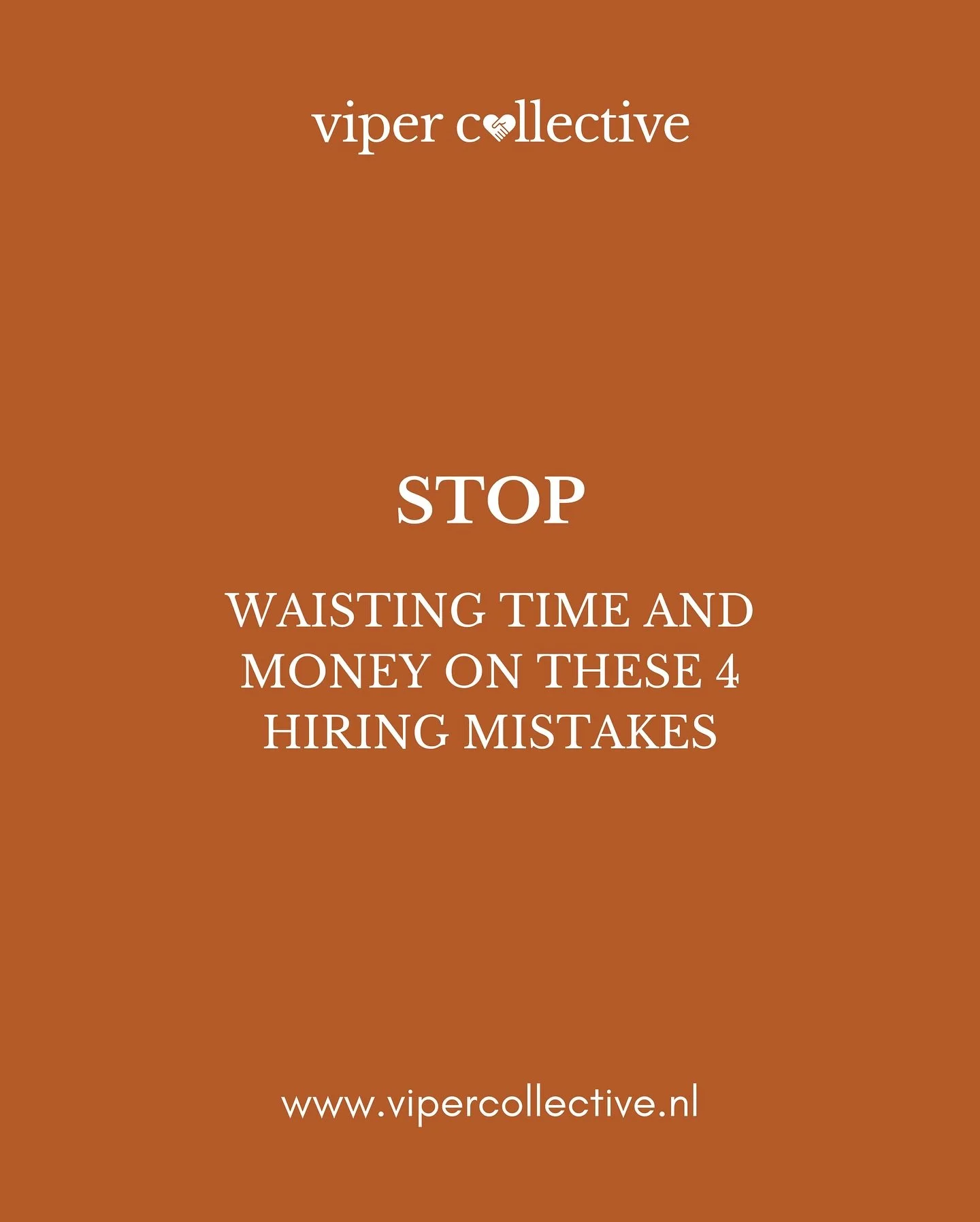 🖐🏽 Stop wasting time and money on these hiring mistakes.
👉🏽 Swipe to see if you&rsquo;re guilty of any of them.

#virtualassistant #personalassistant #virtueleassistent #persoonlijkeassistent #va #pa