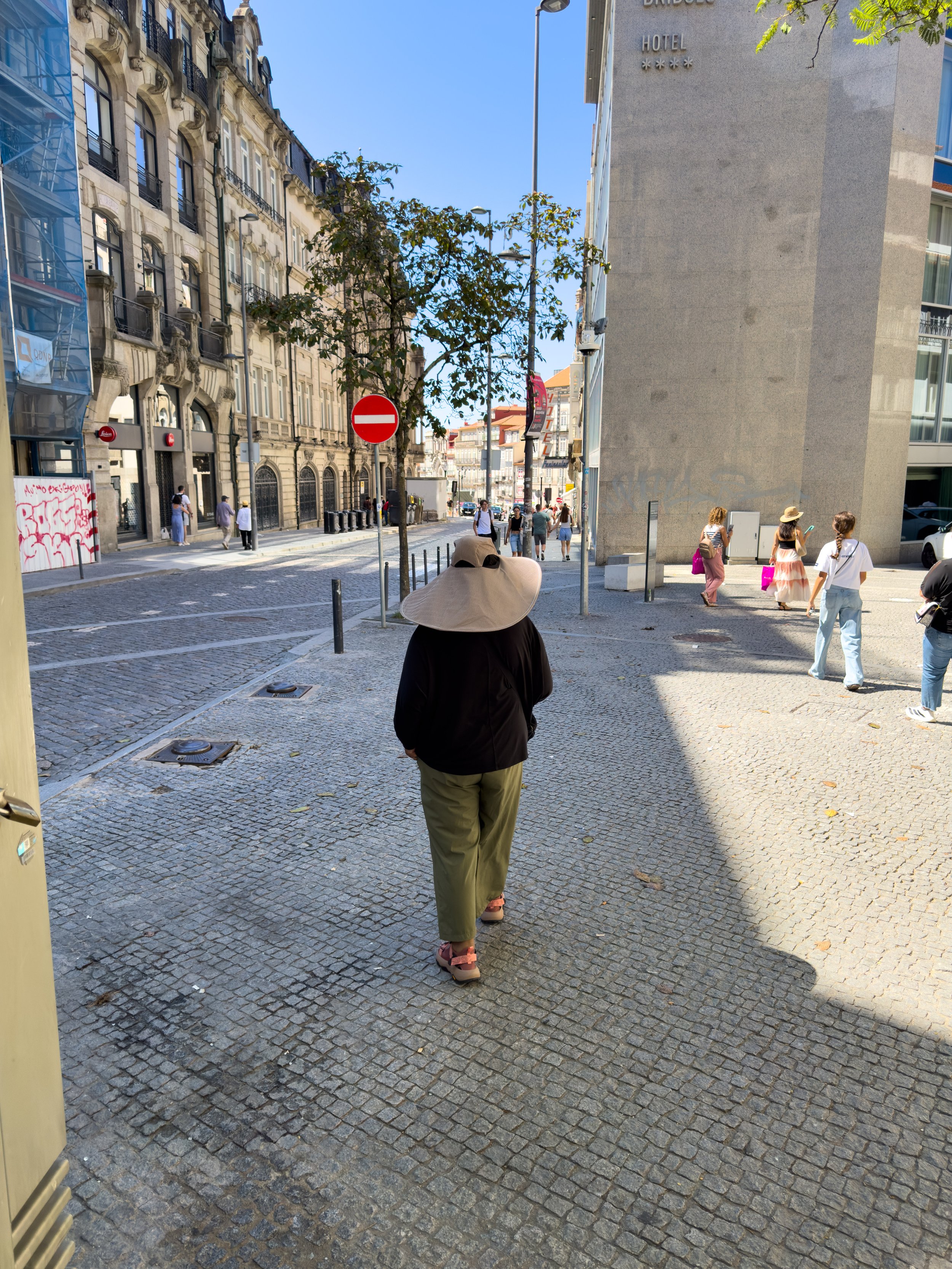 Enjoying a walk through Porto