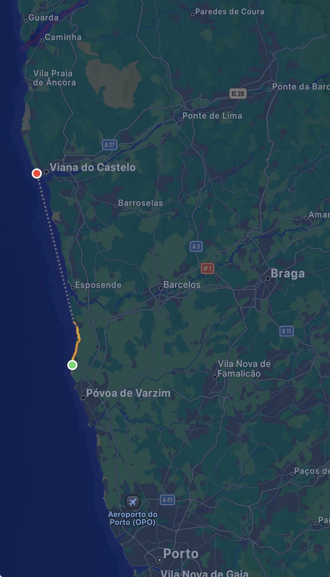 Day 4 Agucaduora to Vilana du Castelo