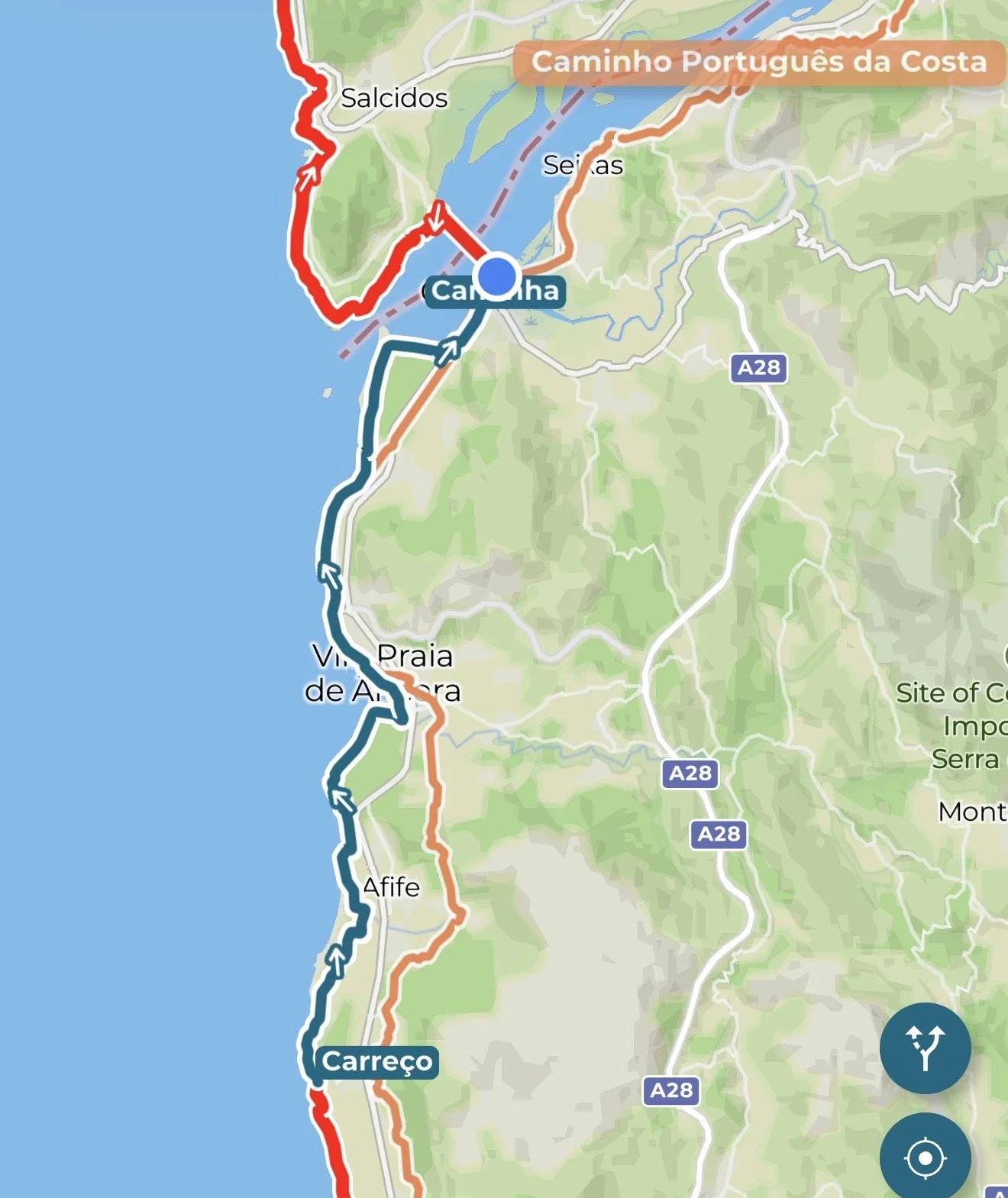 Day 7 Carreco to Caminha