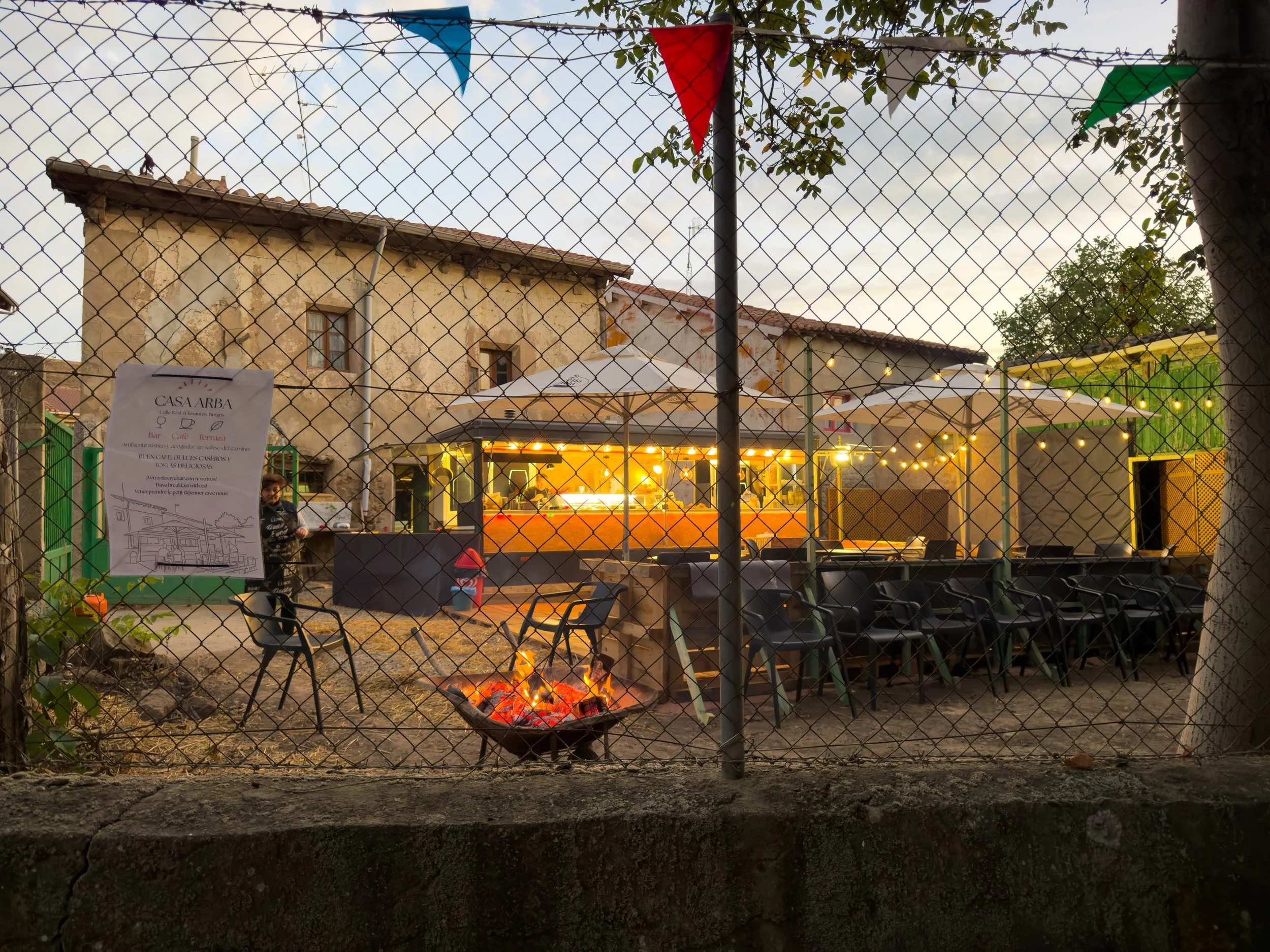 Cafe/Bar on the Camino de Santiago, Spain September 2025