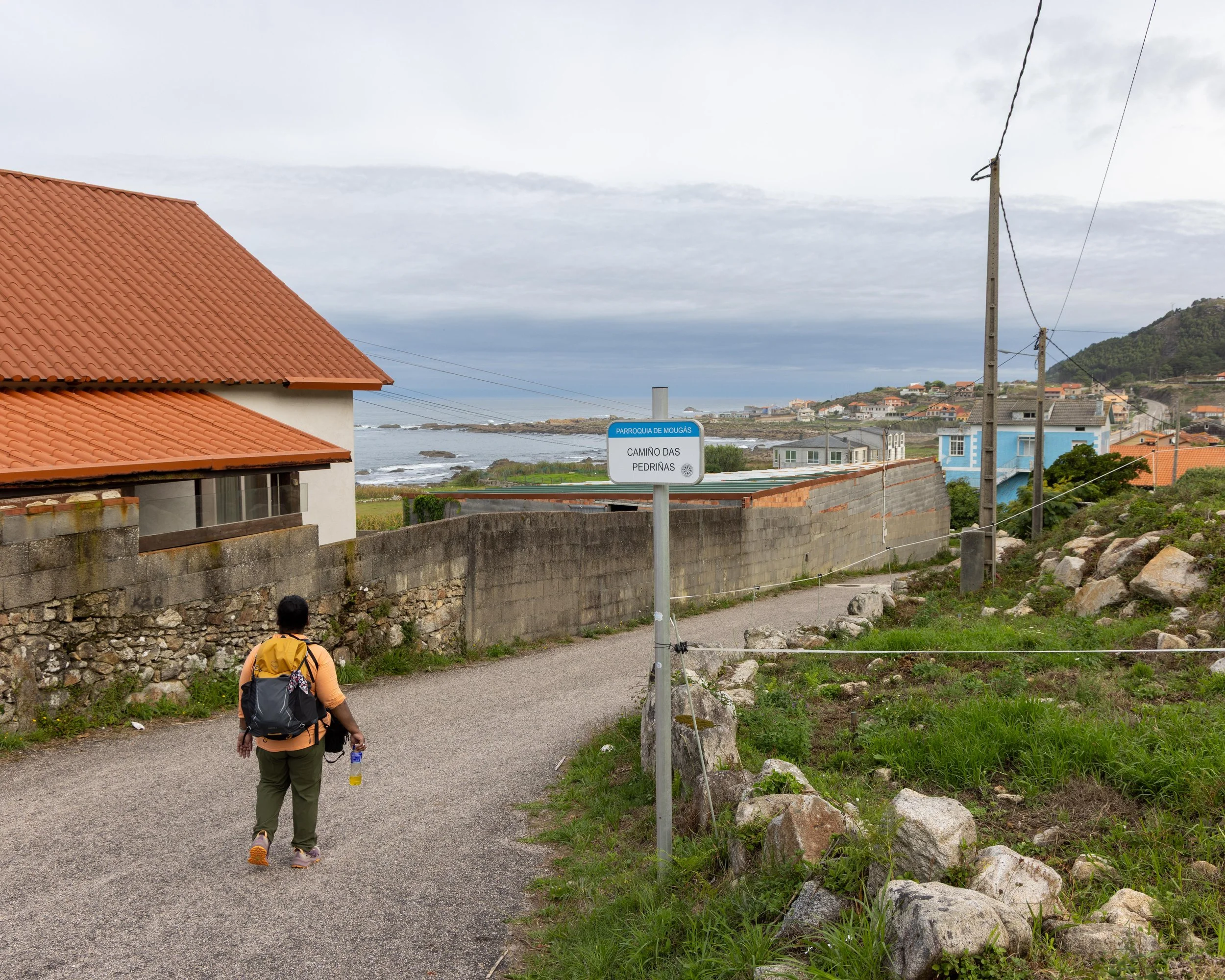 Typical small farms and villages along the path today