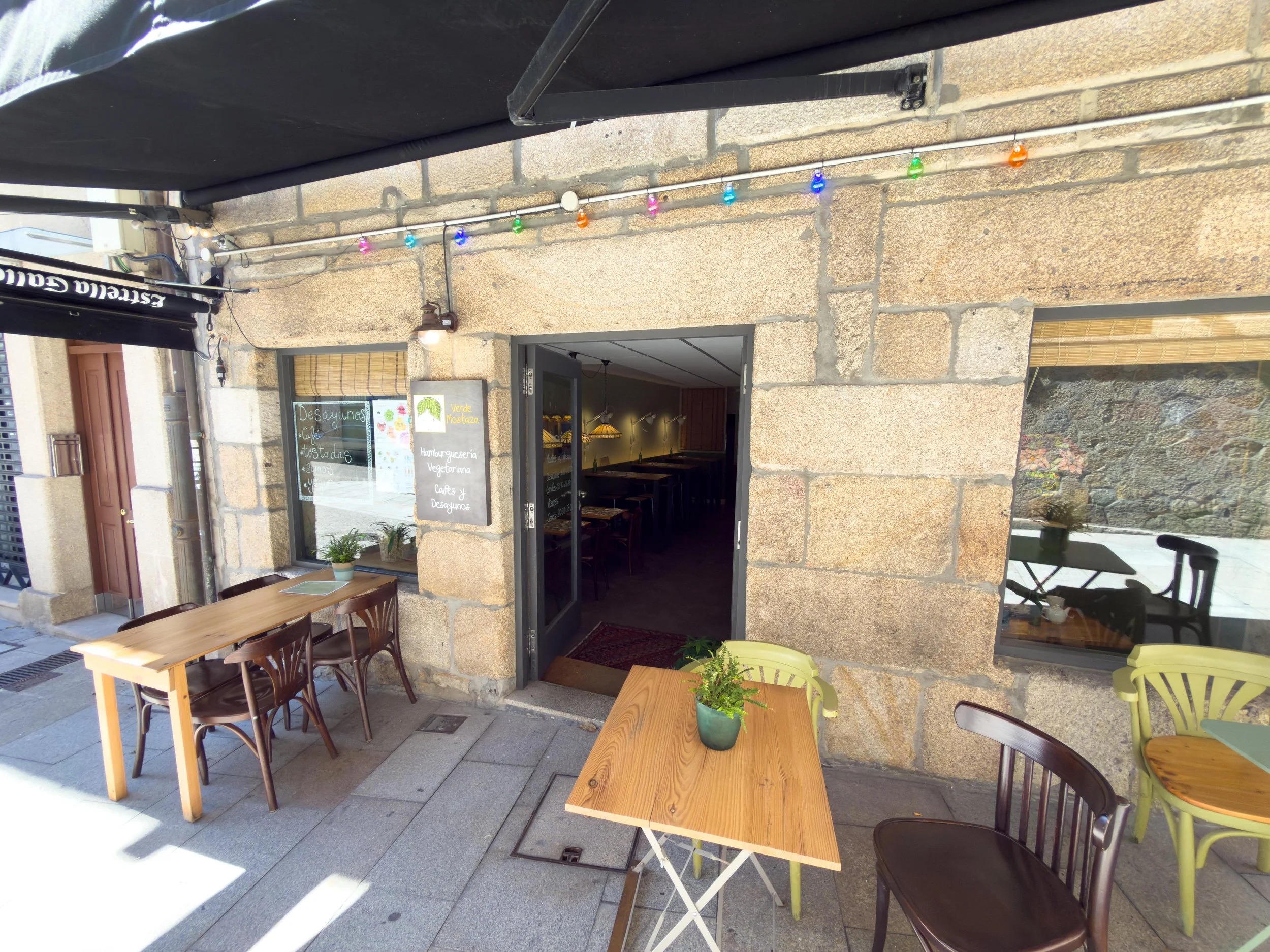Vegetarian restaurant in Vigo where I met up with Sunia and Olga