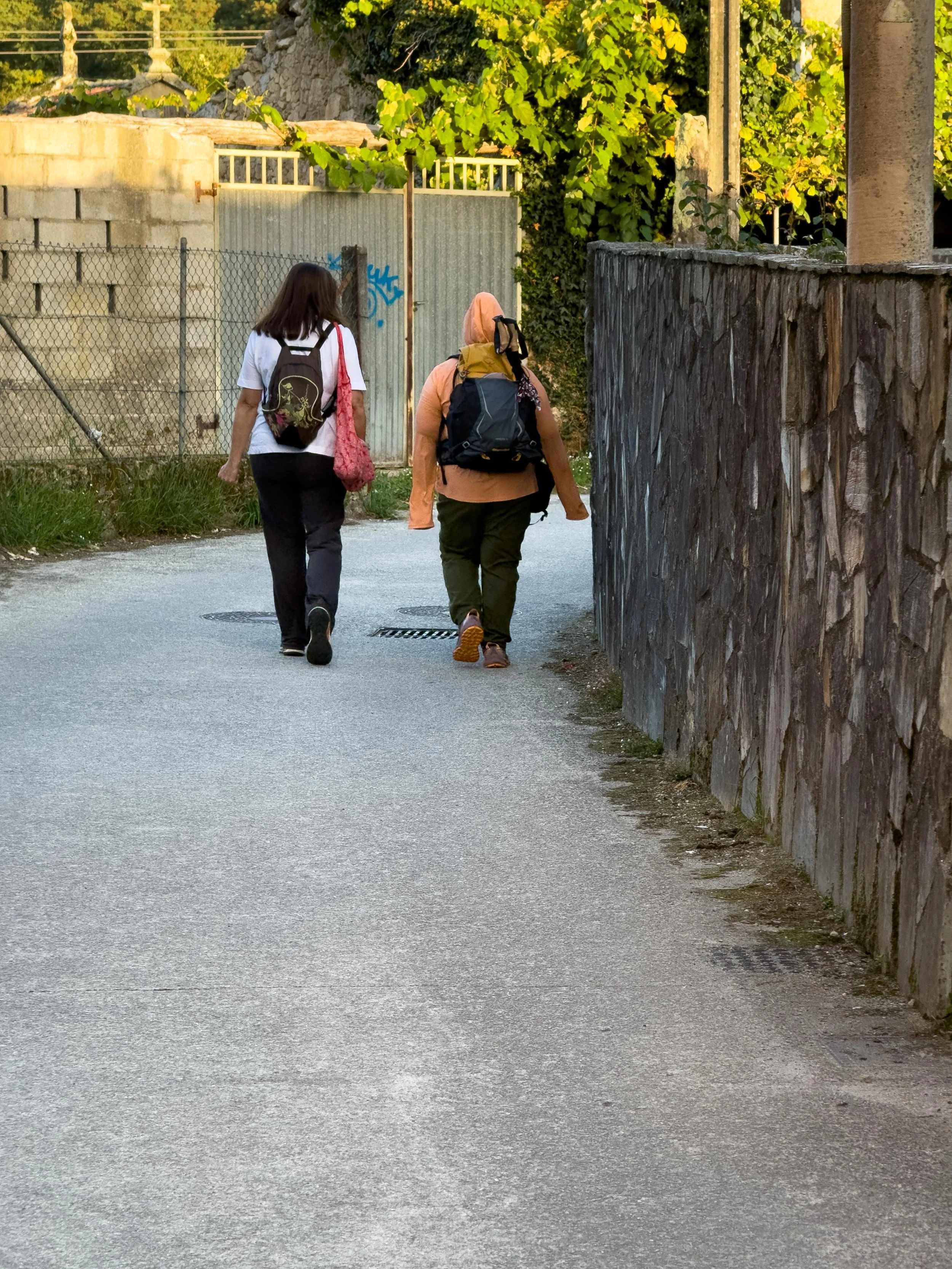 Farms and small villages - very pleasant walking.