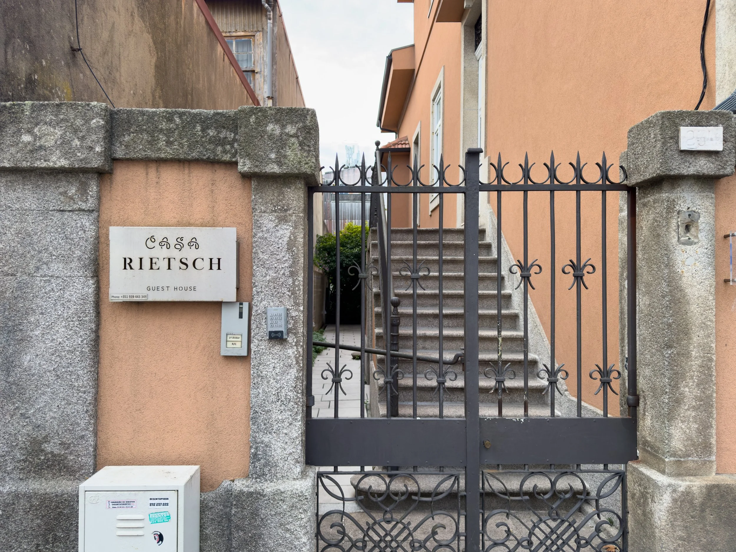 Our first night accommodations in Matosinhos, Porto - This was a beautiful old home that has been in the same family for many generations.  Host and facilities were great!