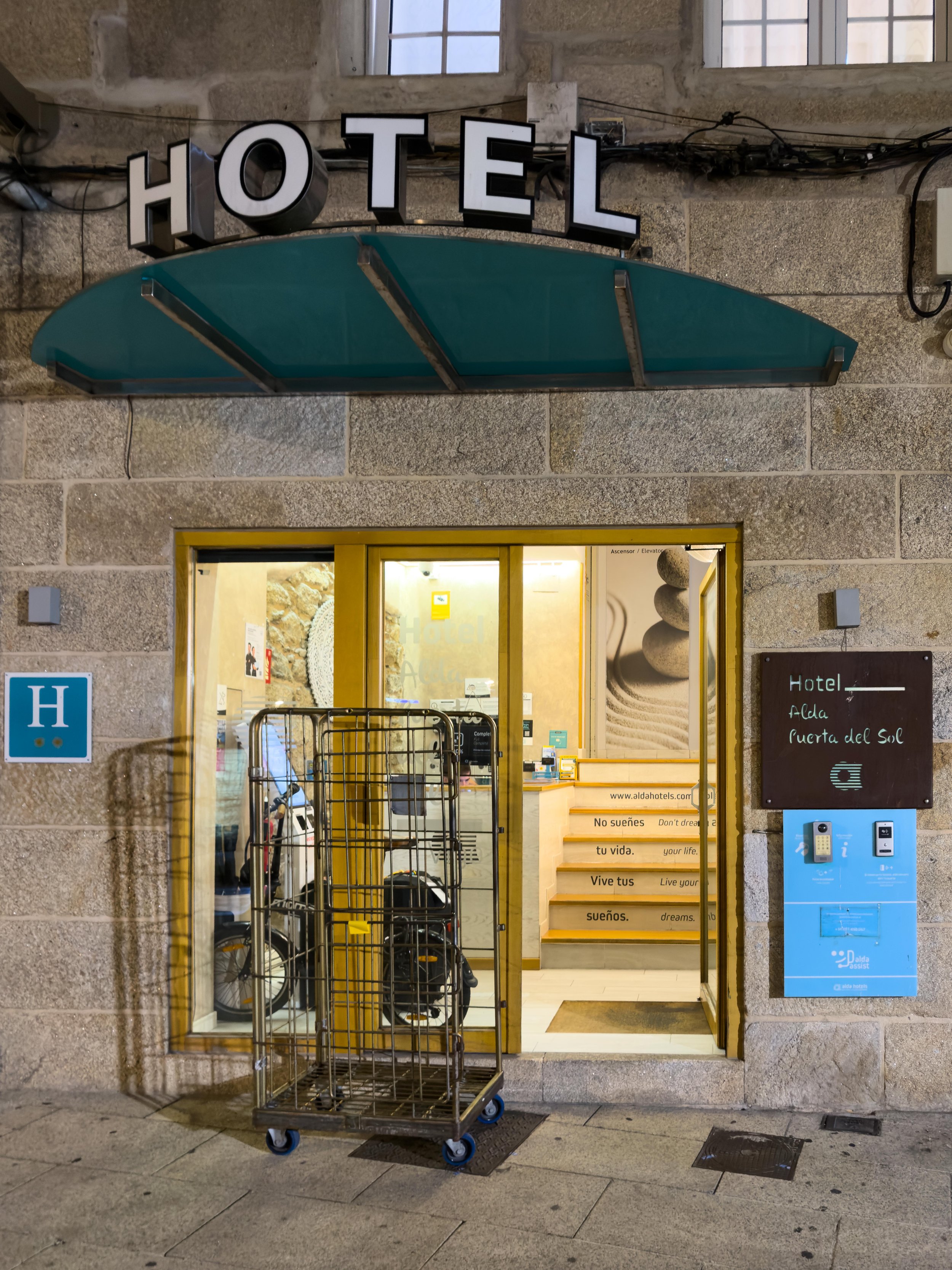 Exterior of our hotel and kick-off point for our walk from Vigo to Redondela