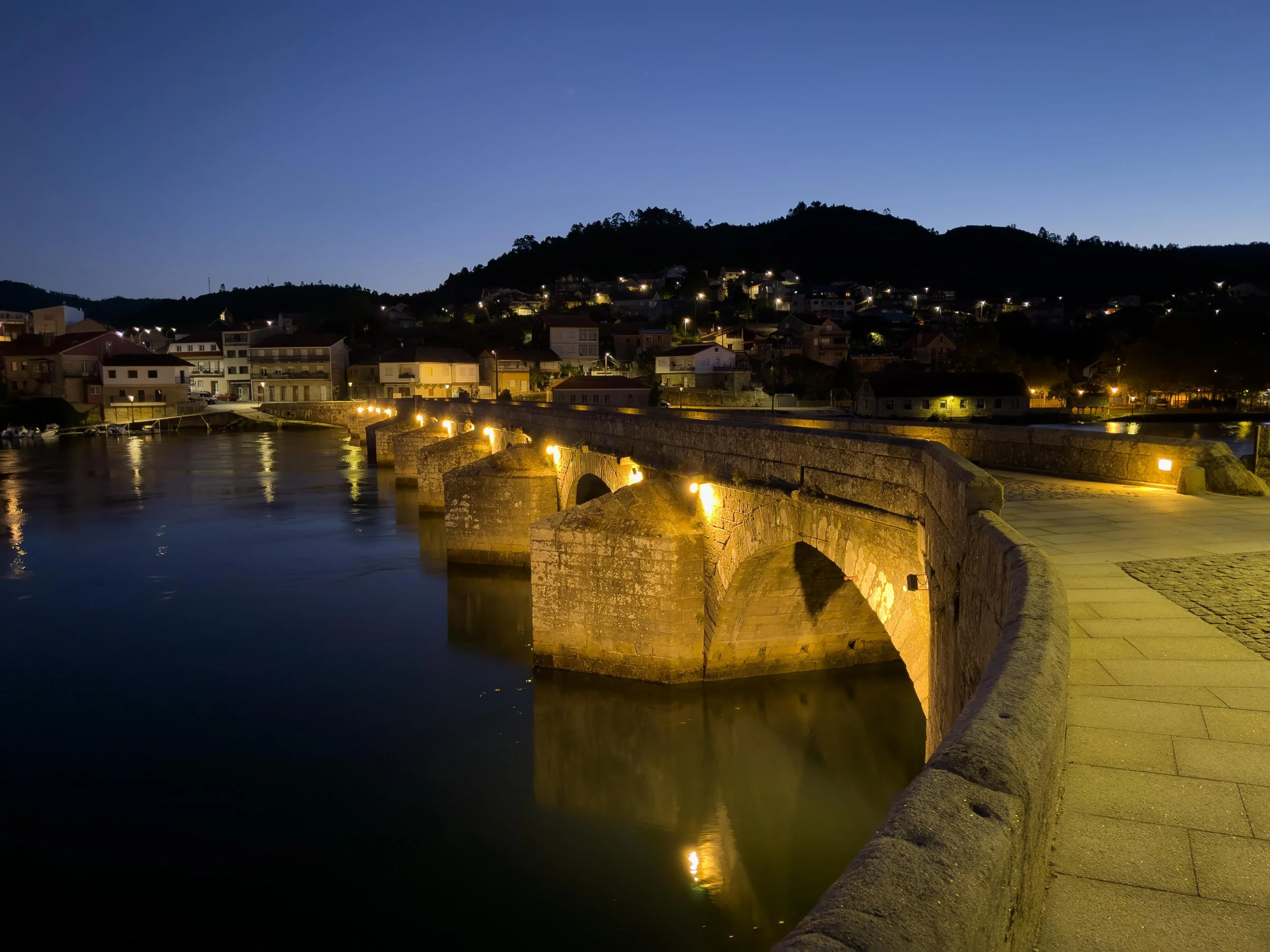 Day 14 - Arcade to Pontevedra.  This is the Puente Sampayo Bridge - a medieval bridge that crosses the Verdugo River between the parish of Pante Sapaio in the municipality of Pontevedra and the civil parish of Arcade