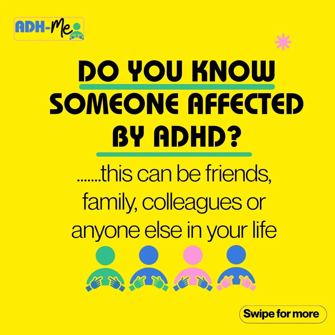 ADH-Me &amp; You 🧠 NEW! 
Do you know someone who is impacted by ADHD? It could be a family member, friend, colleague or someone you support through your job. Maybe you just want to be a better ally to others.

Having understanding and support is one
