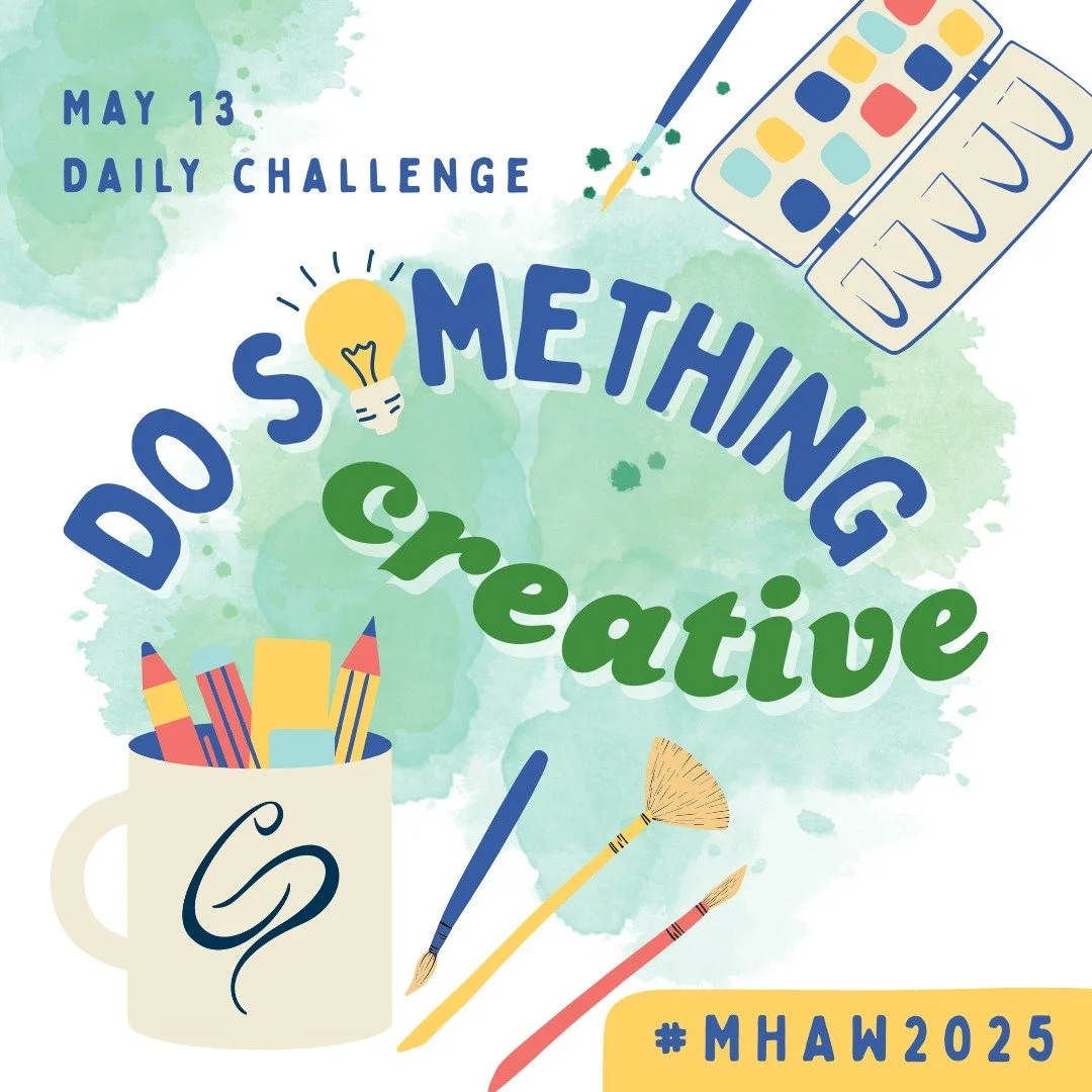 Double Daily Challenge: 1) get outside for a walk, and 2) take a break to do something creative! Spring is finally here and what better time to head outside for a quick stroll to enjoy some fresh air. While you're getting your body moving, give your