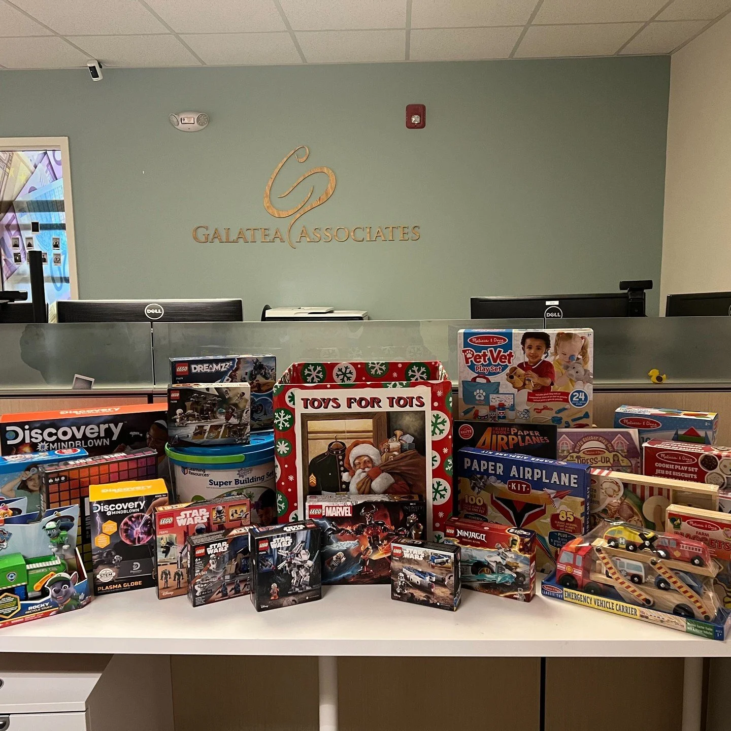 Tis the season for giving back to the community, holiday cheer, and a little swag! This week, Galateans gave generously to our annual Toys for Tots drive to help make the holidays a bit brighter for children in need.
On Thursday, we rocked festive s