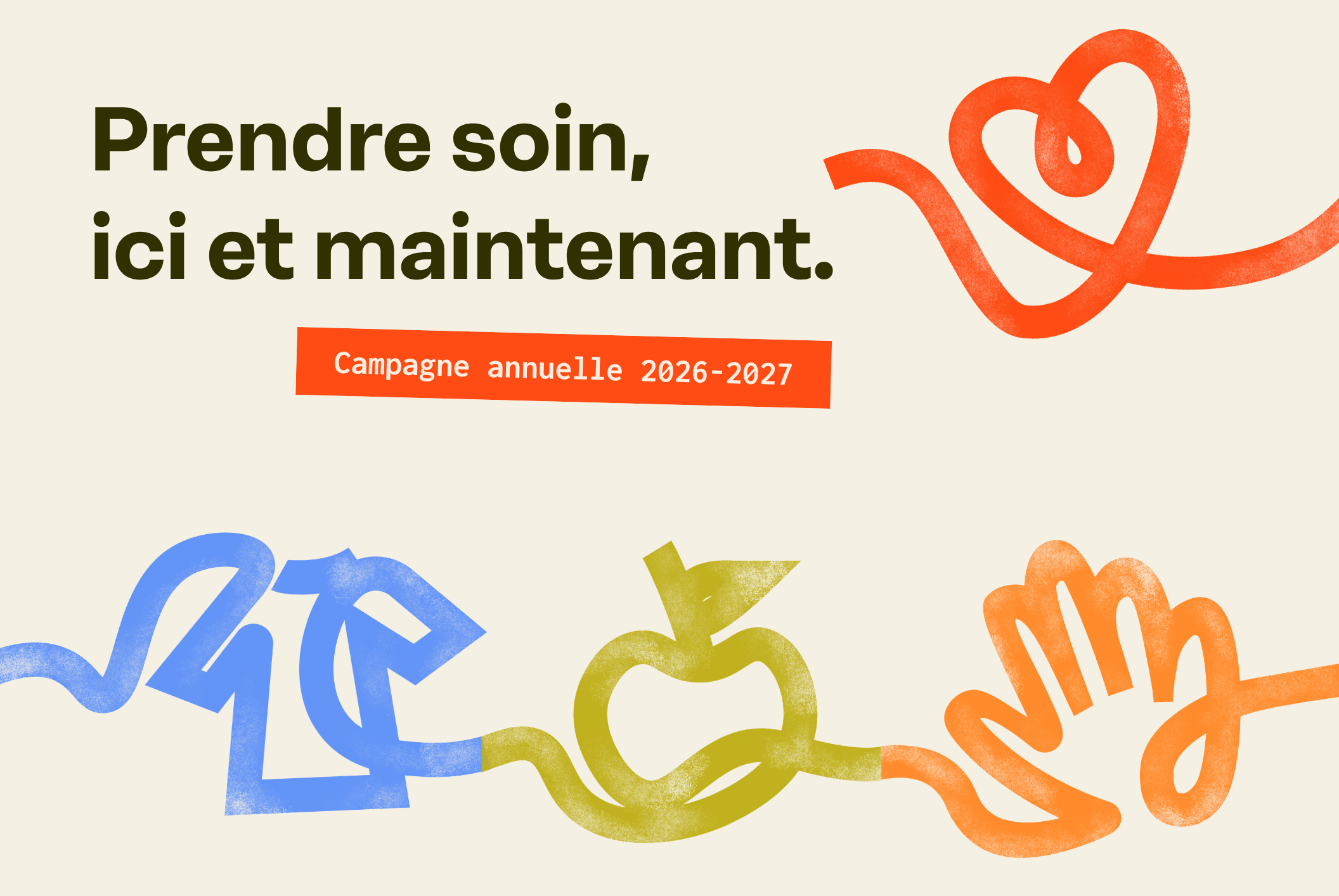 Prendre soin, ici et maintenant.